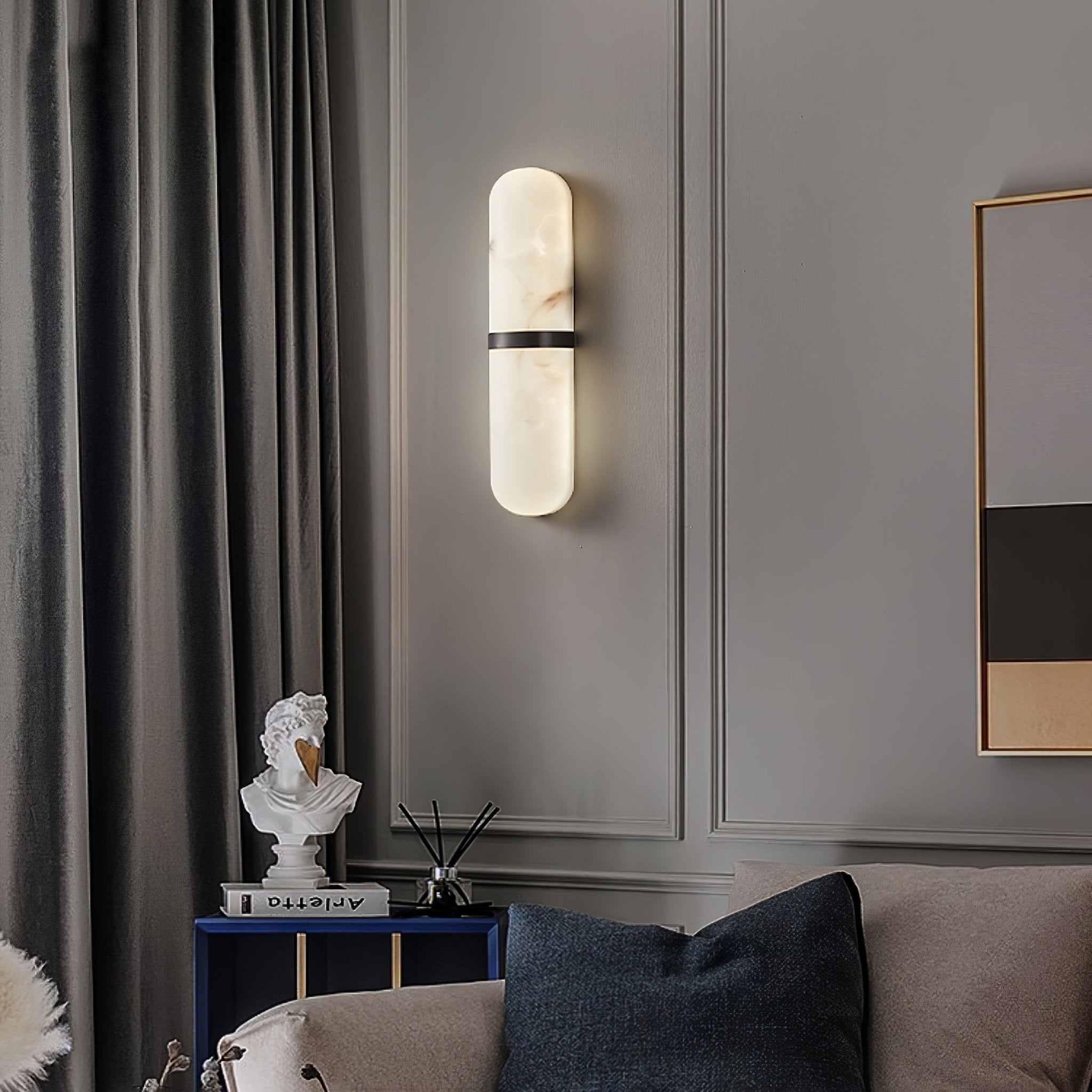 Ostruvyd Luxury Pill Alabaster Wall Lamp