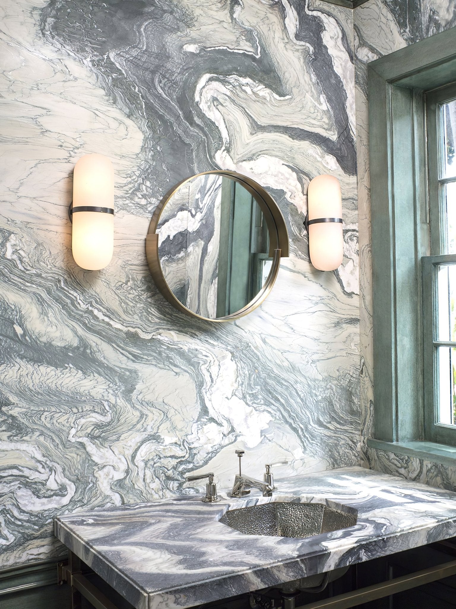 Vitheion Minimalist Alabaster Wall Light-Neutral Decor