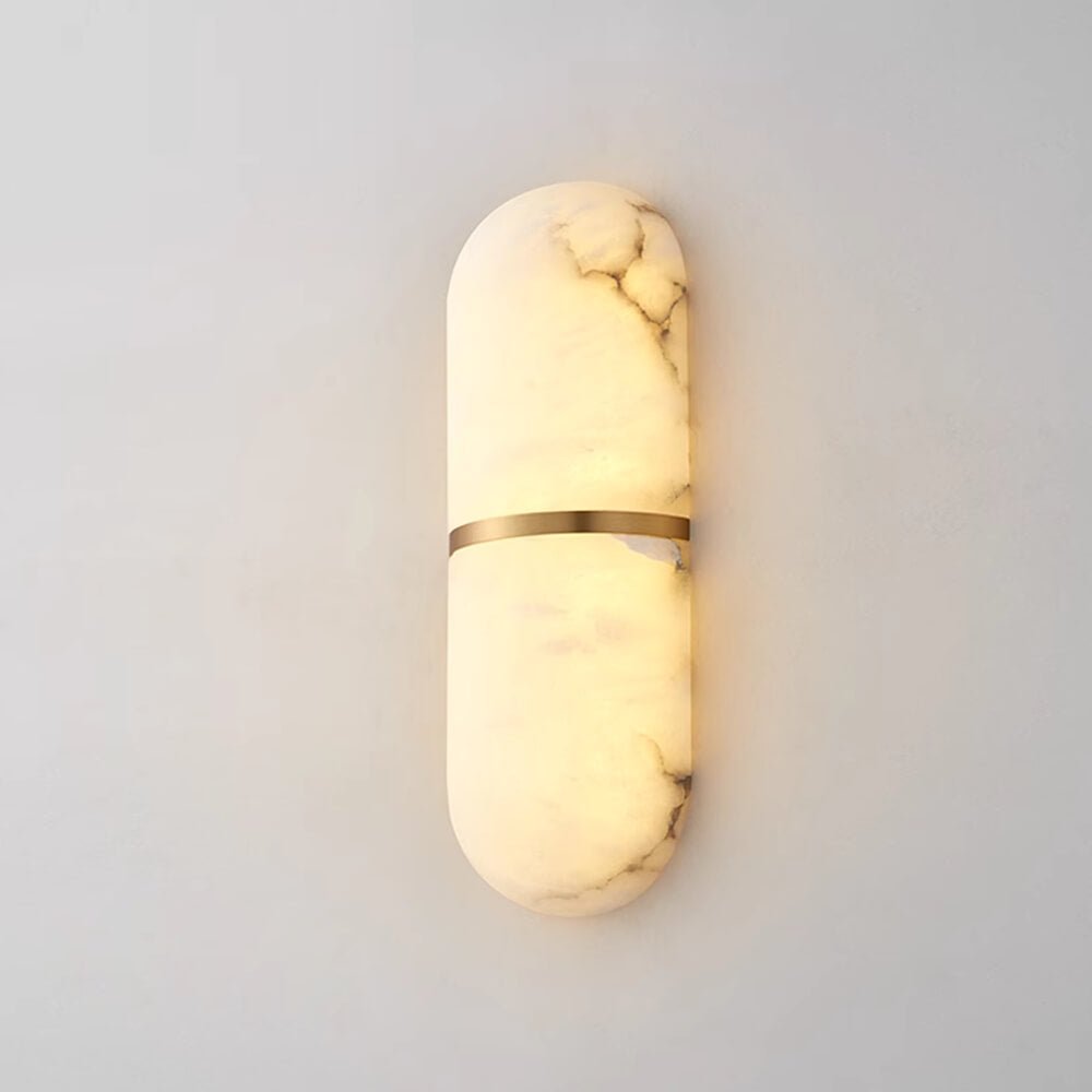 Vitheion Minimalist Alabaster Wall Light-Neutral Decor