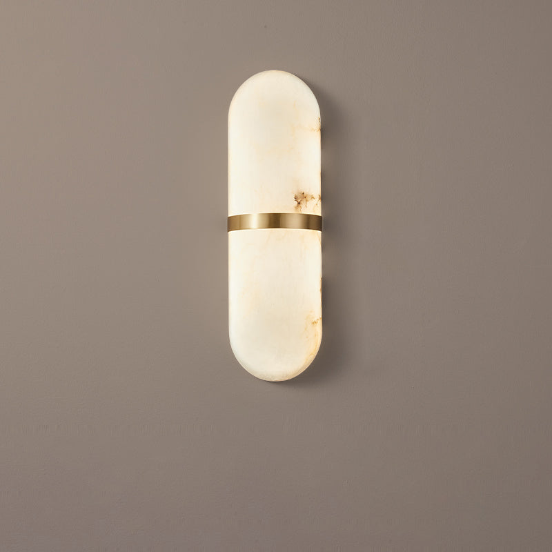 Vitheion Minimalist Alabaster Wall Light-Neutral Decor