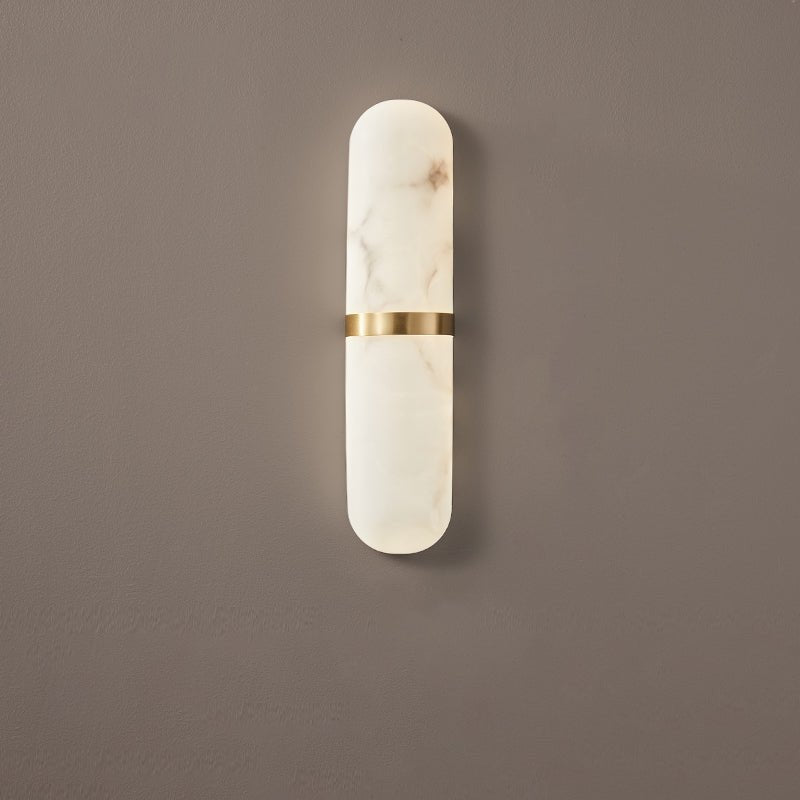 Vitheion Minimalist Alabaster Wall Light-Neutral Decor