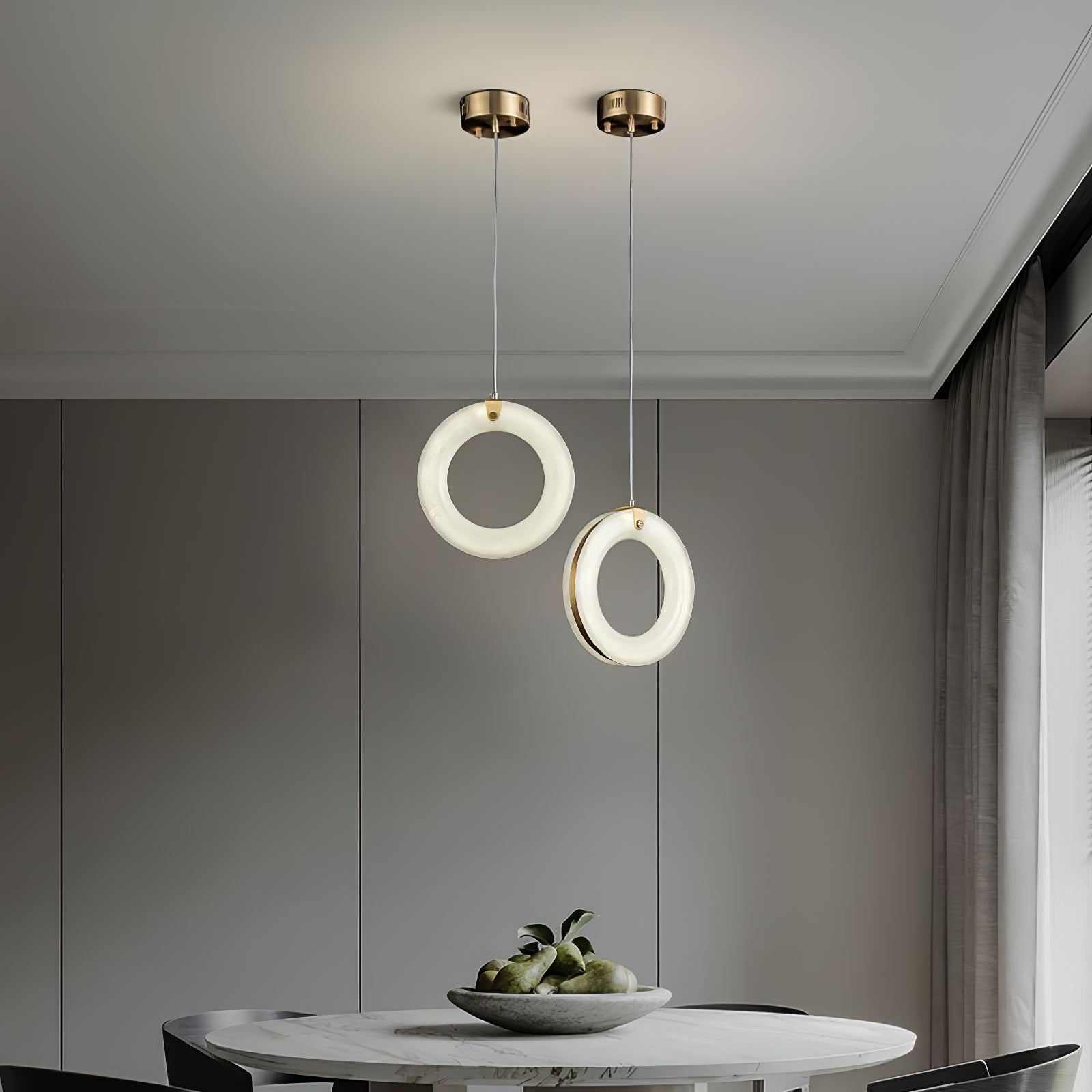 Orelia Alabaster Pendant Light-Neutral Decor