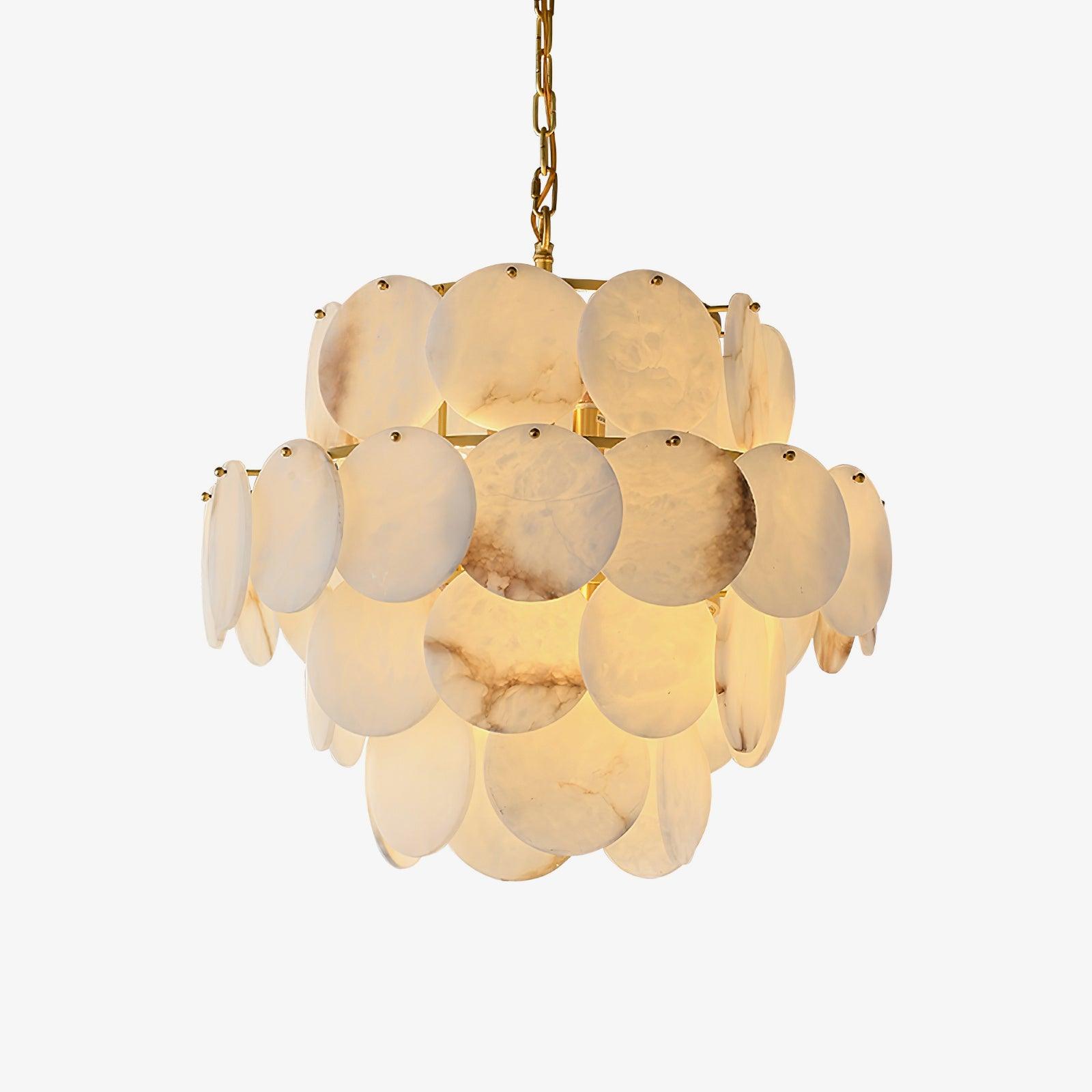 Corvyn Alabaster Chandelier-Neutral Decor