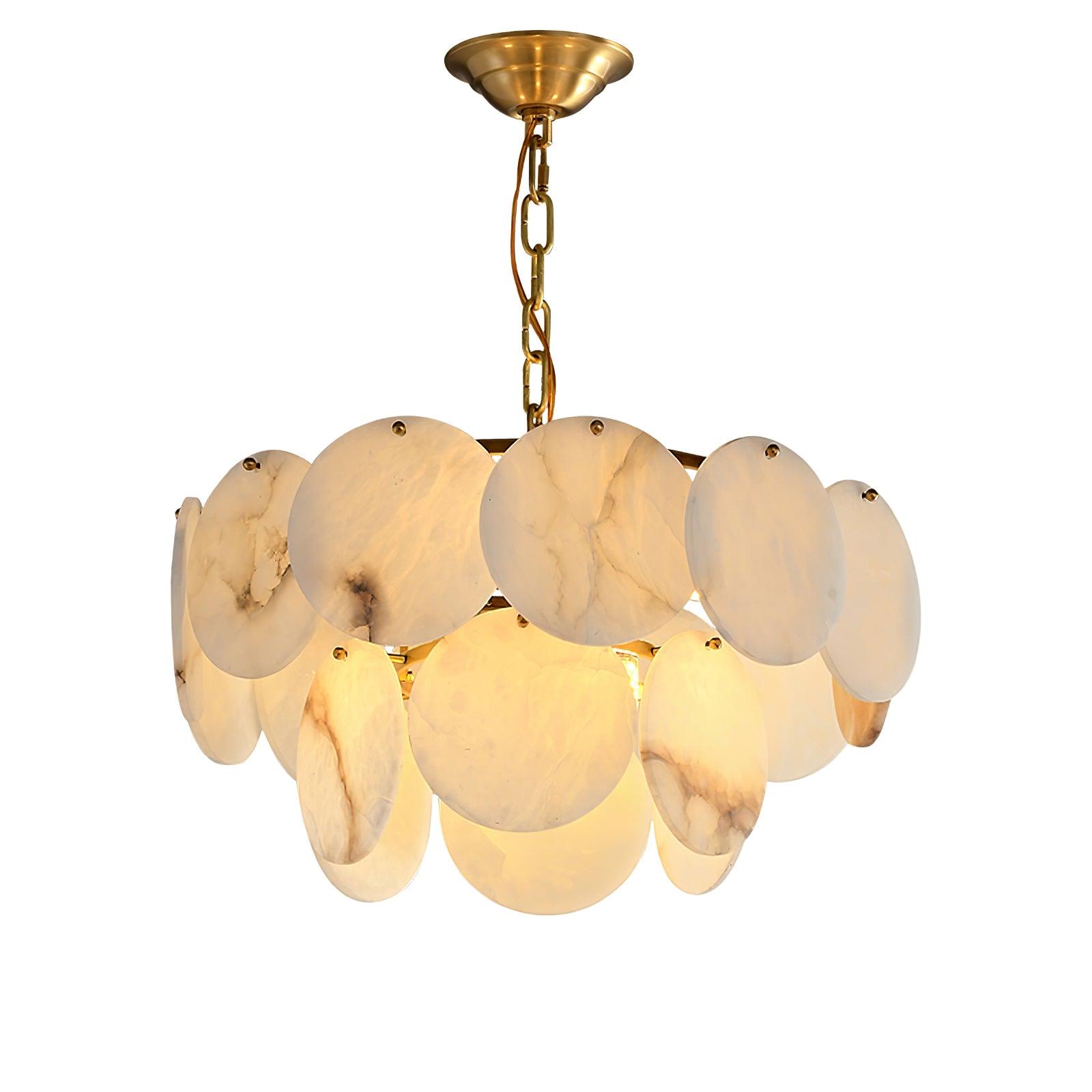 Corvyn Alabaster Chandelier-Neutral Decor