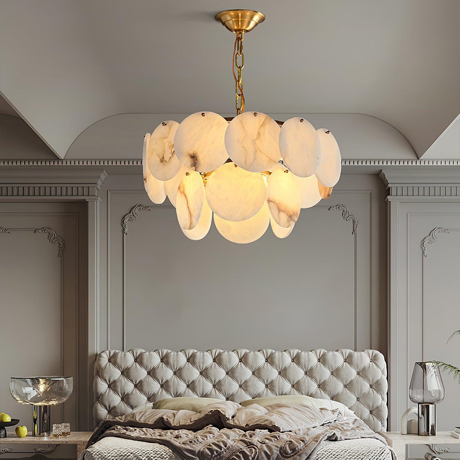 Corvyn Alabaster Chandelier-Neutral Decor