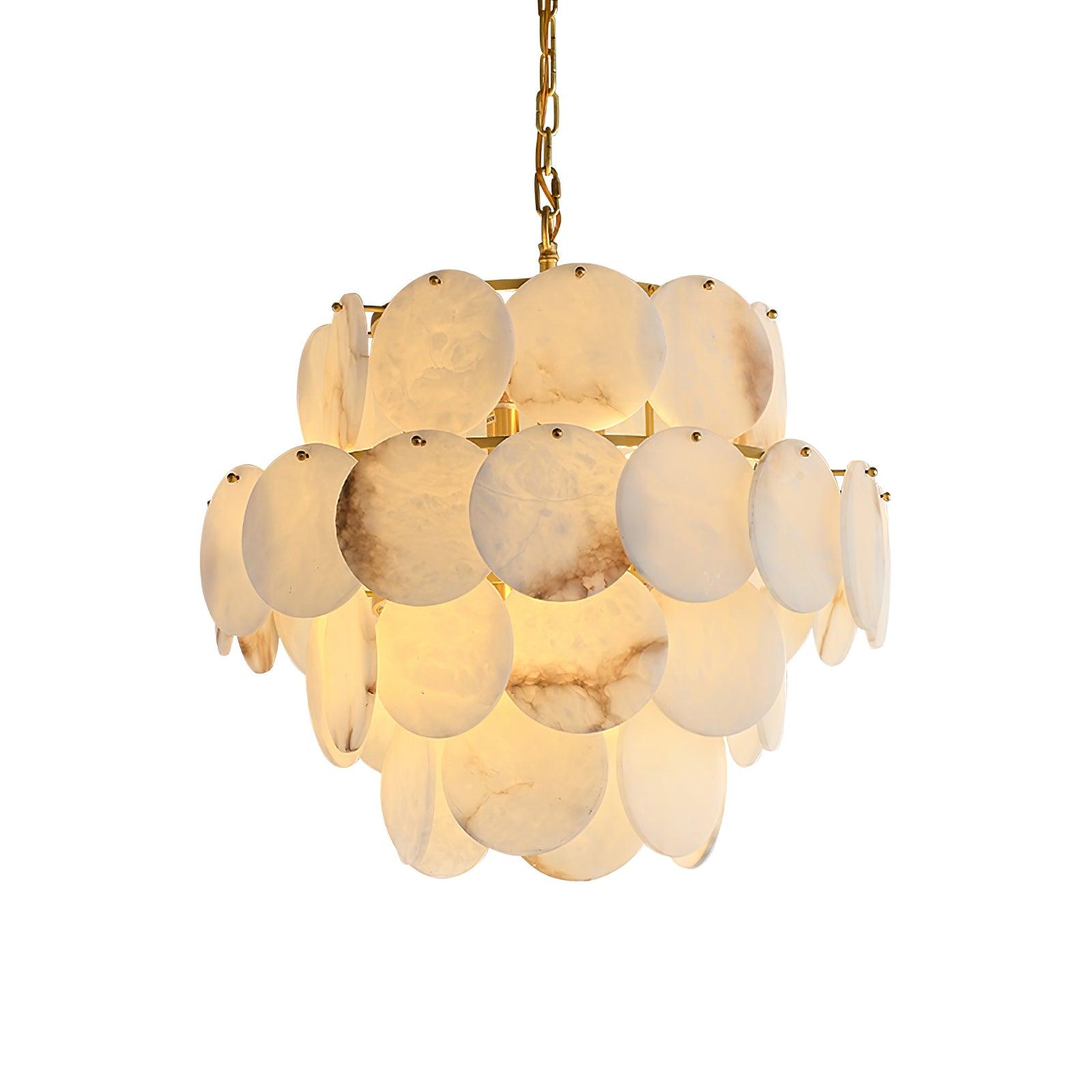 Corvyn Alabaster Chandelier-Neutral Decor