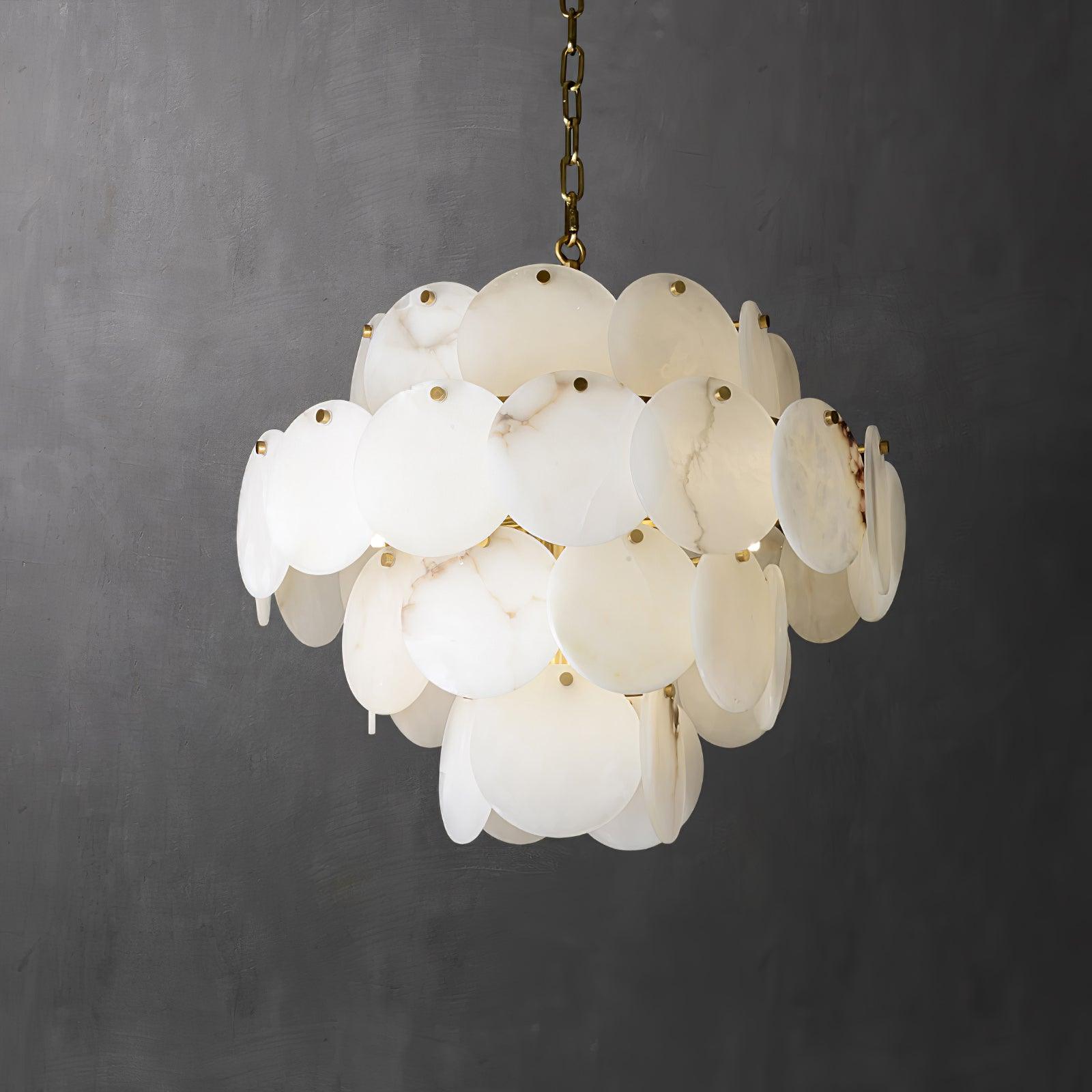 Corvyn Alabaster Chandelier-Neutral Decor