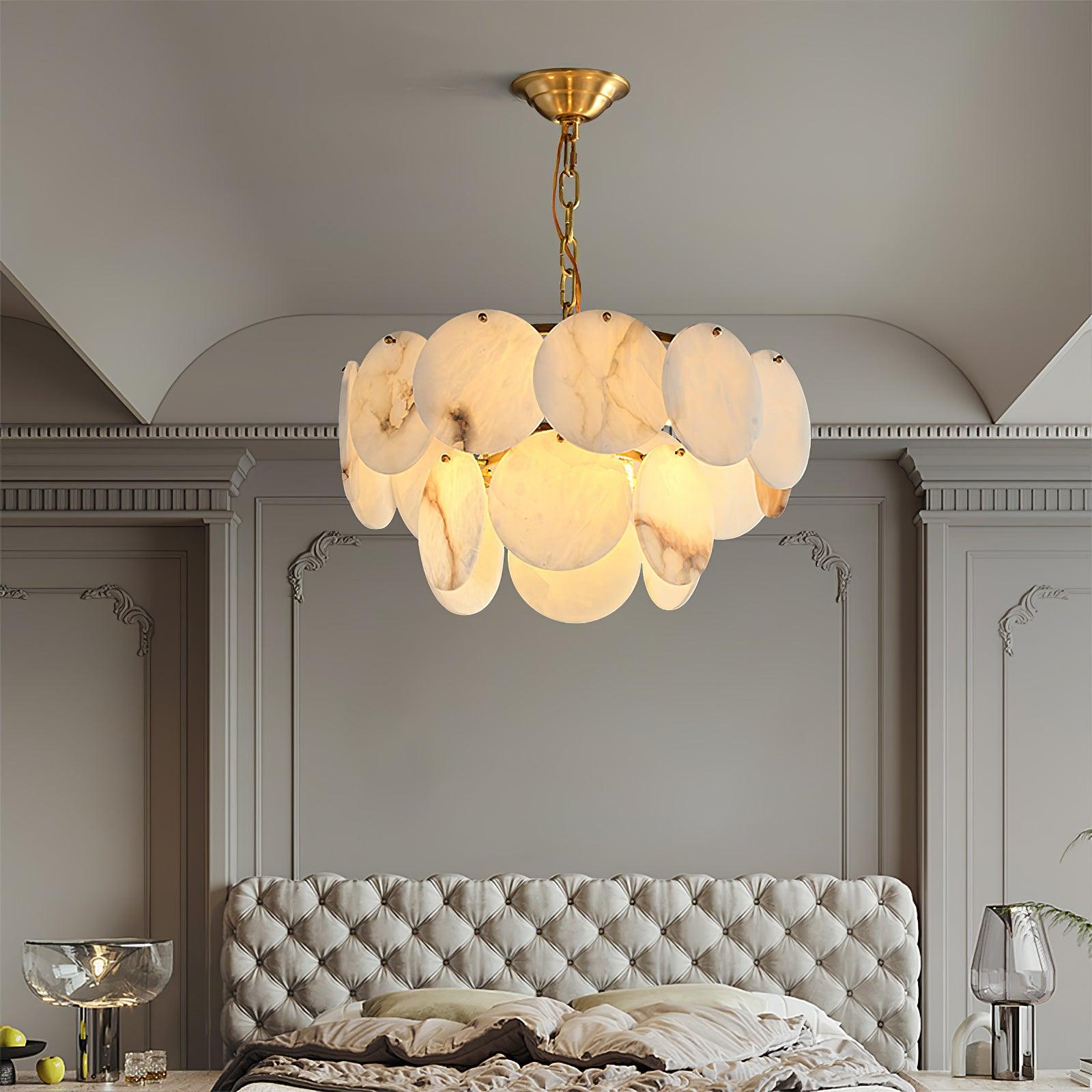 Corvyn Alabaster Chandelier-Neutral Decor