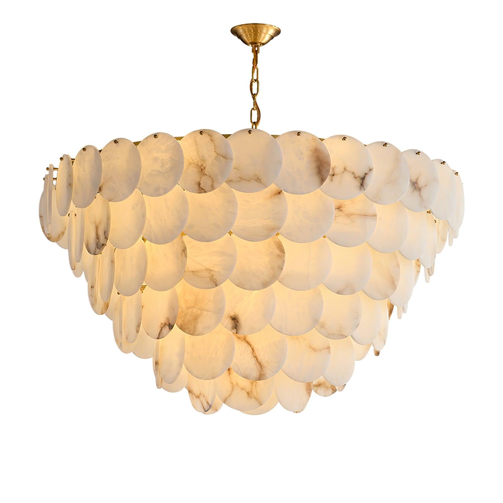 Corvyn Alabaster Chandelier-Neutral Decor