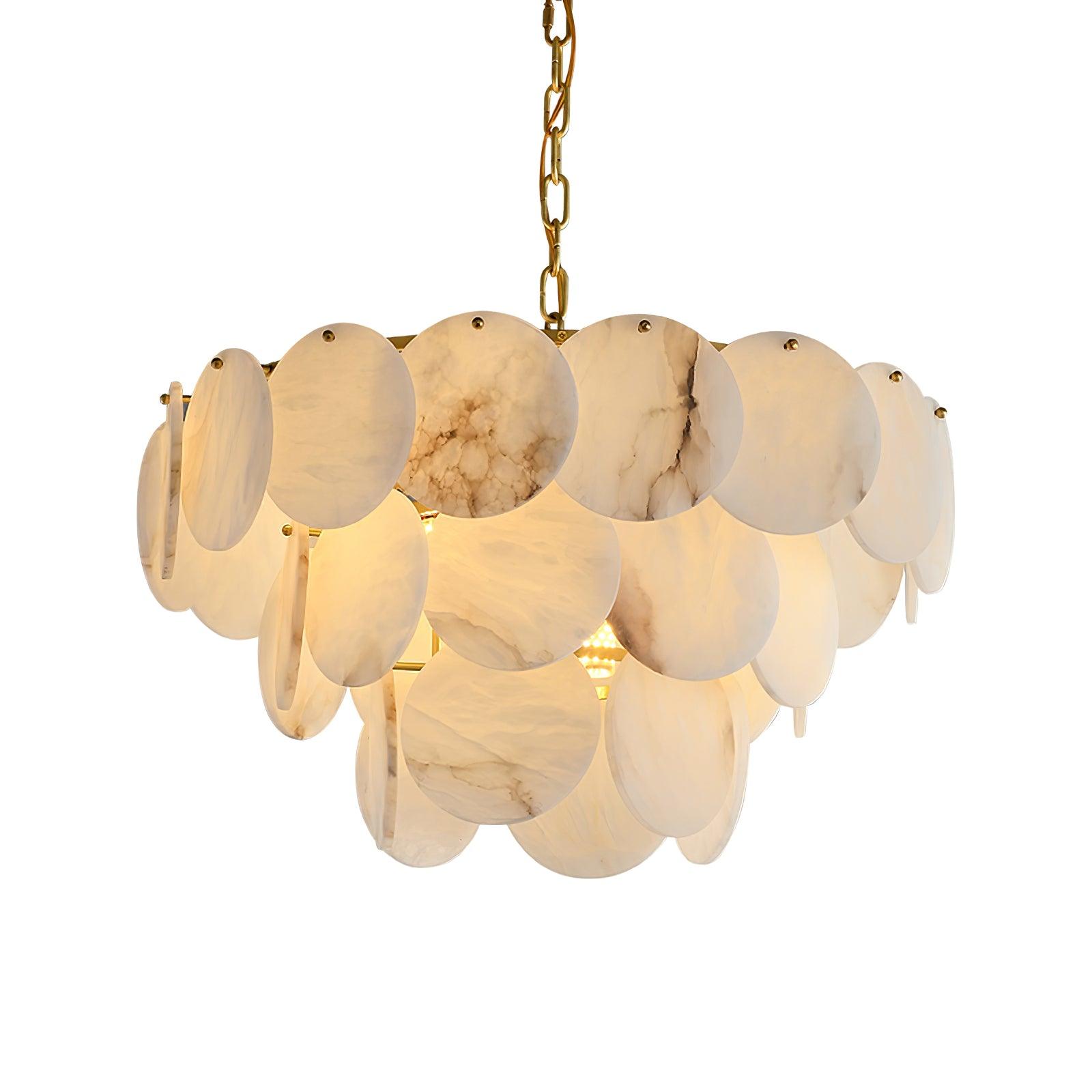 Corvyn Alabaster Chandelier-Neutral Decor