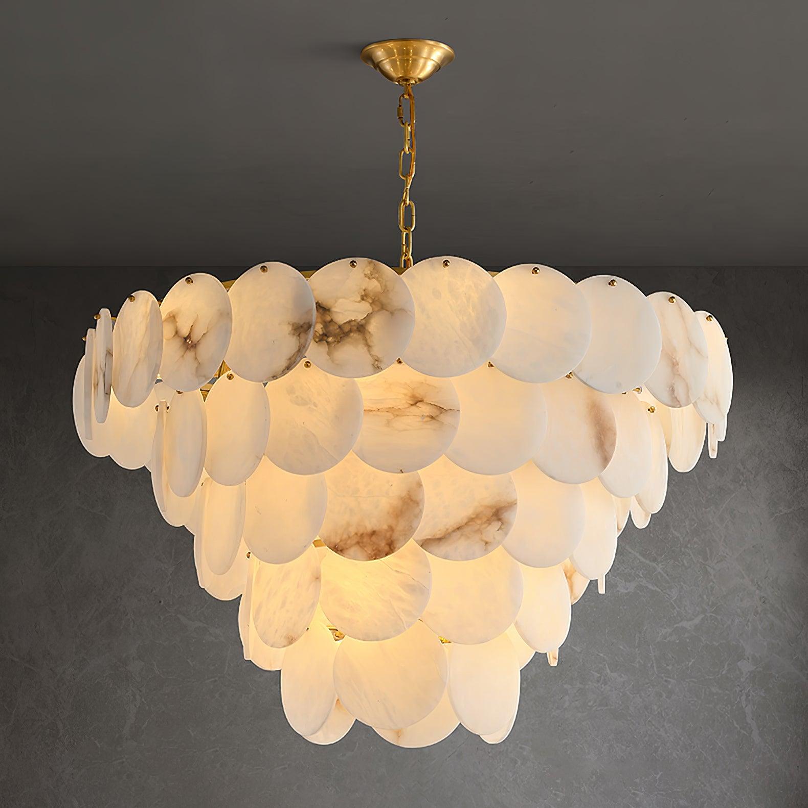 Corvyn Alabaster Chandelier-Neutral Decor