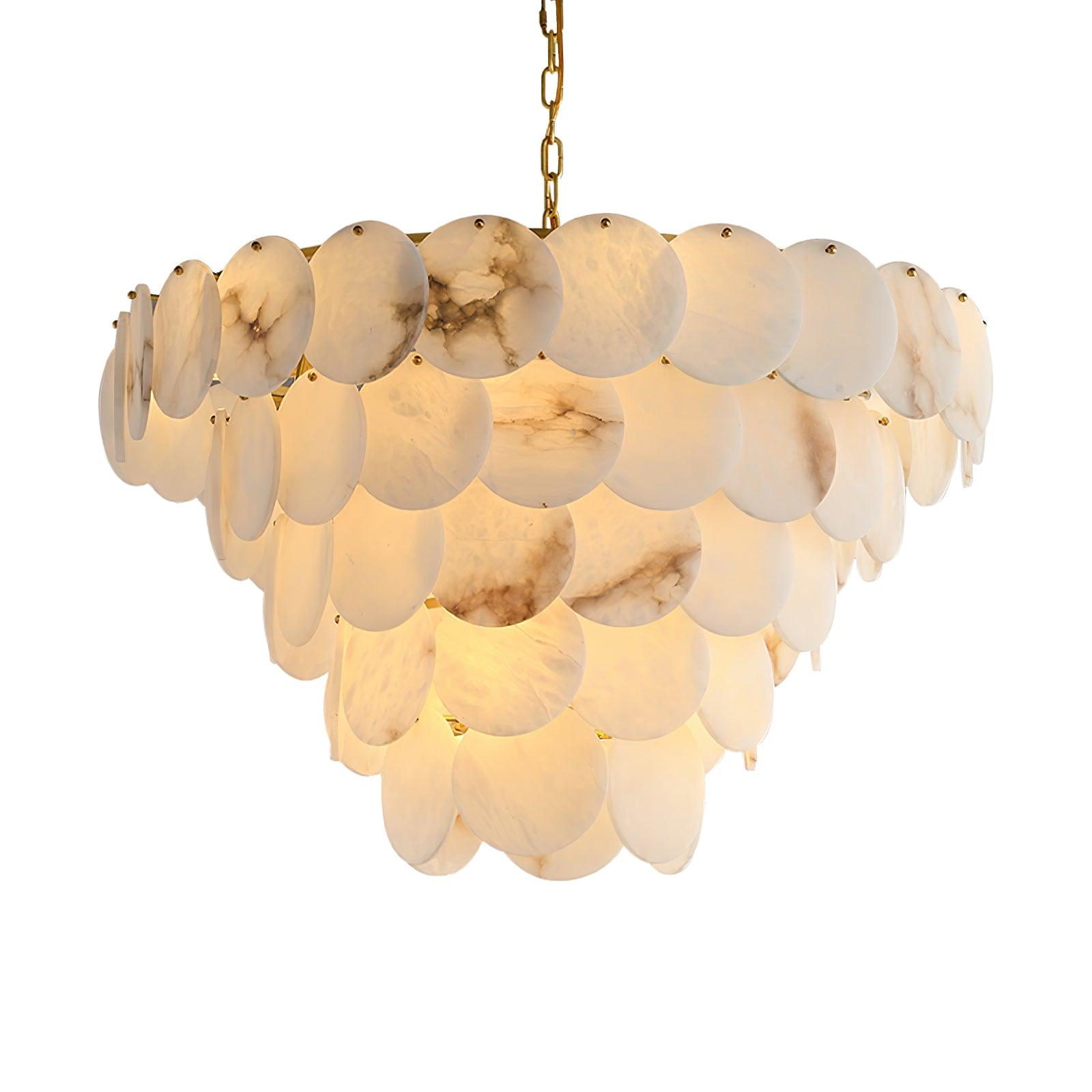 Corvyn Alabaster Chandelier-Neutral Decor