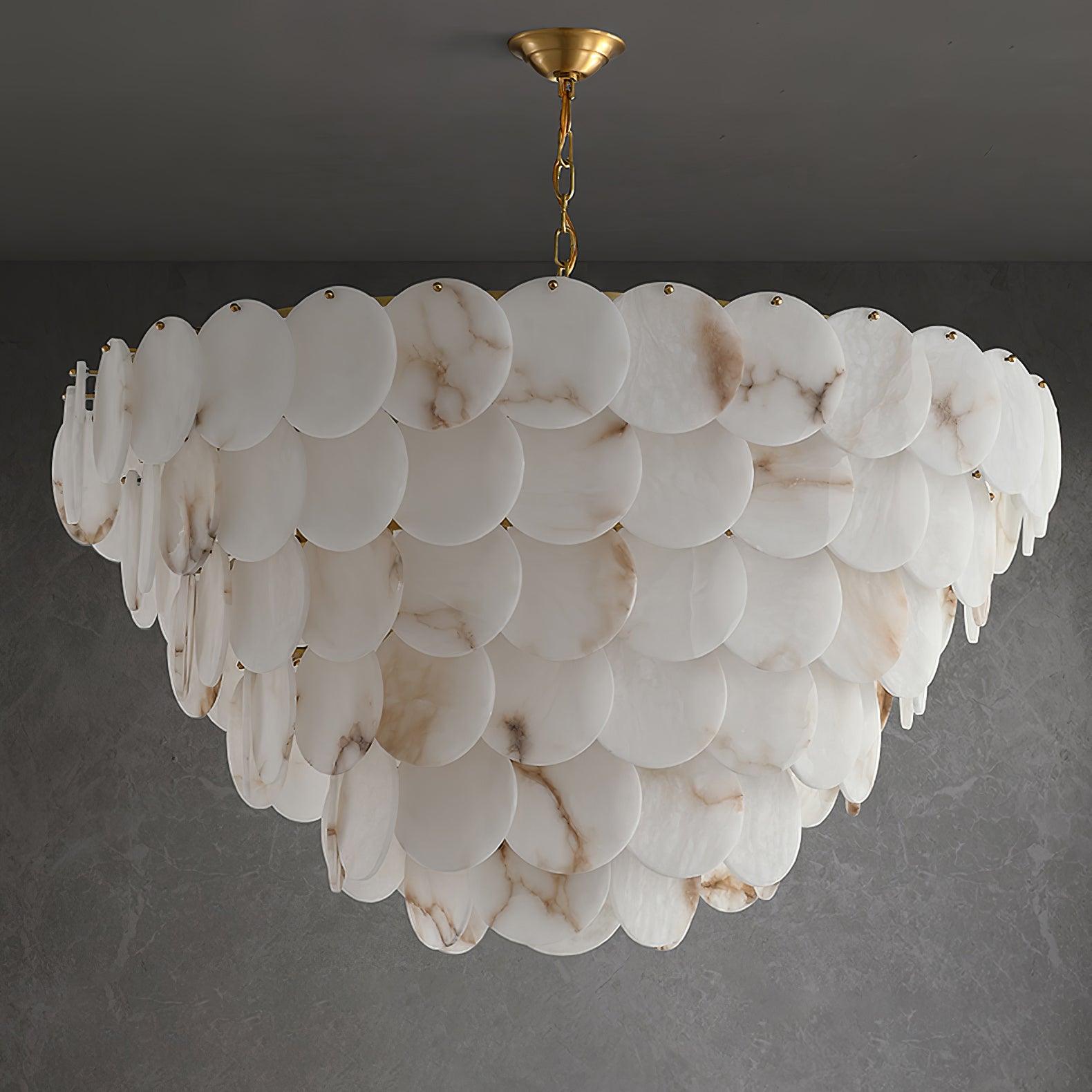 Corvyn Alabaster Chandelier-Neutral Decor