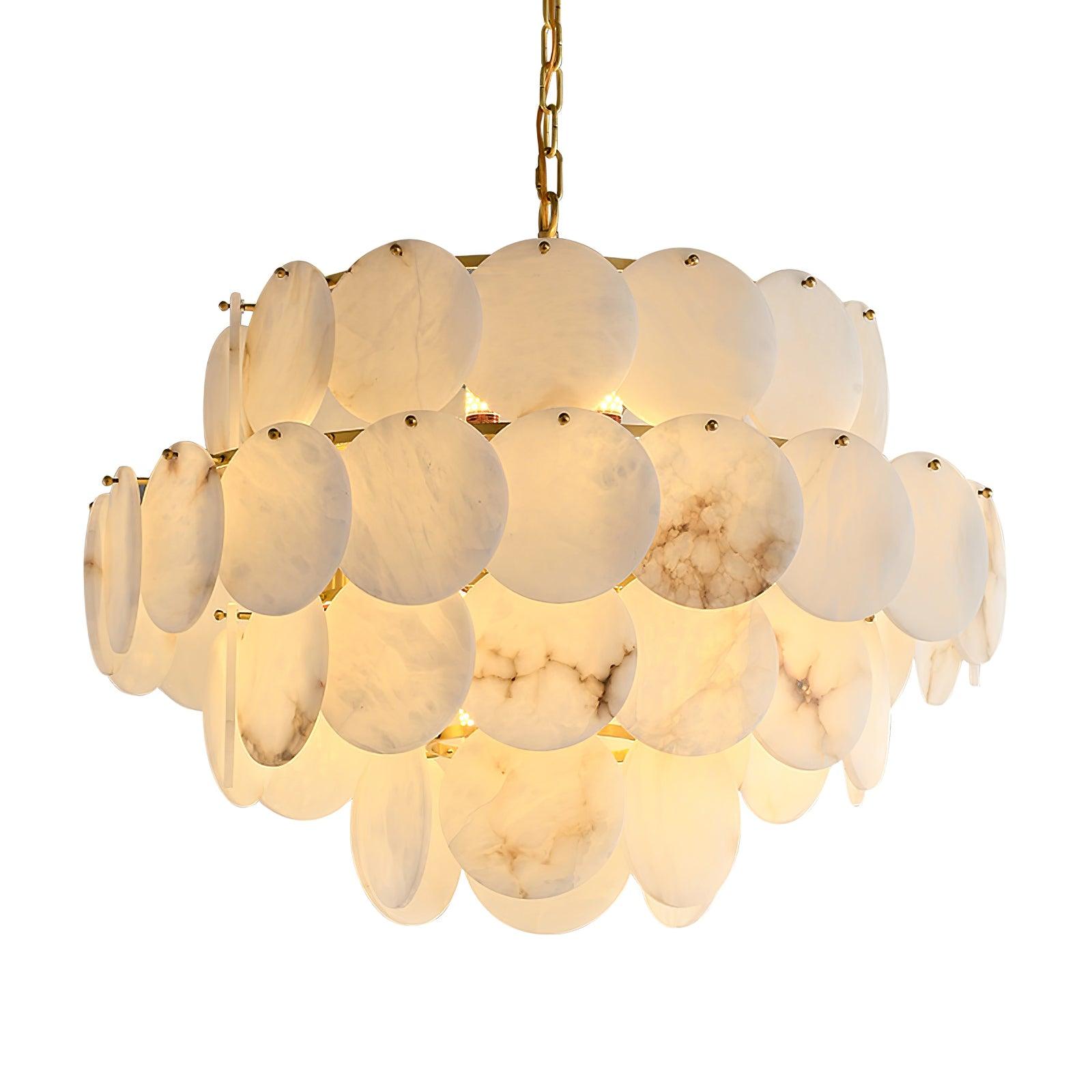 Corvyn Alabaster Chandelier-Neutral Decor