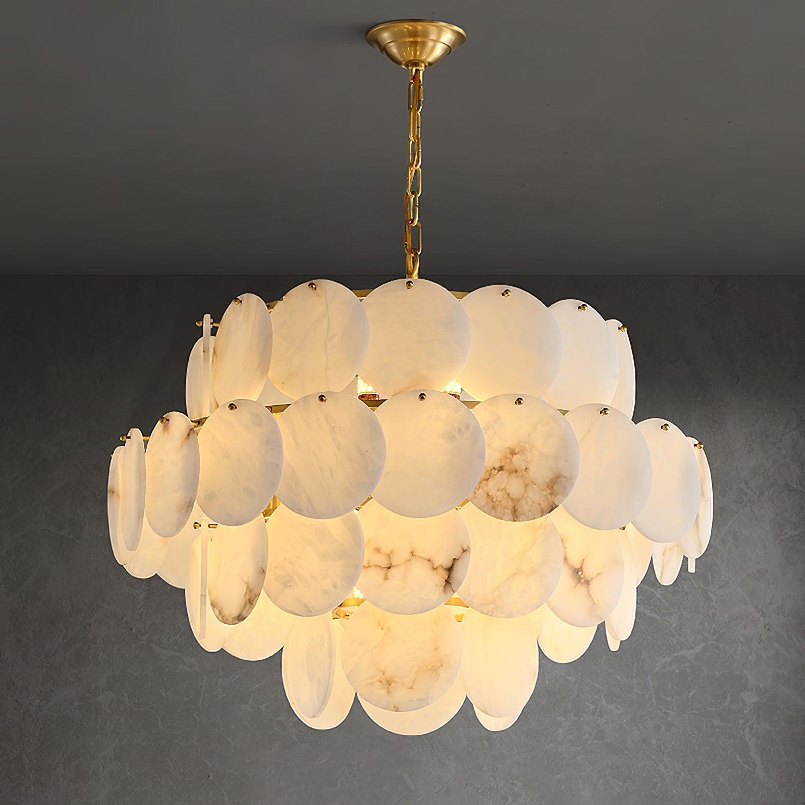 Corvyn Alabaster Chandelier-Neutral Decor