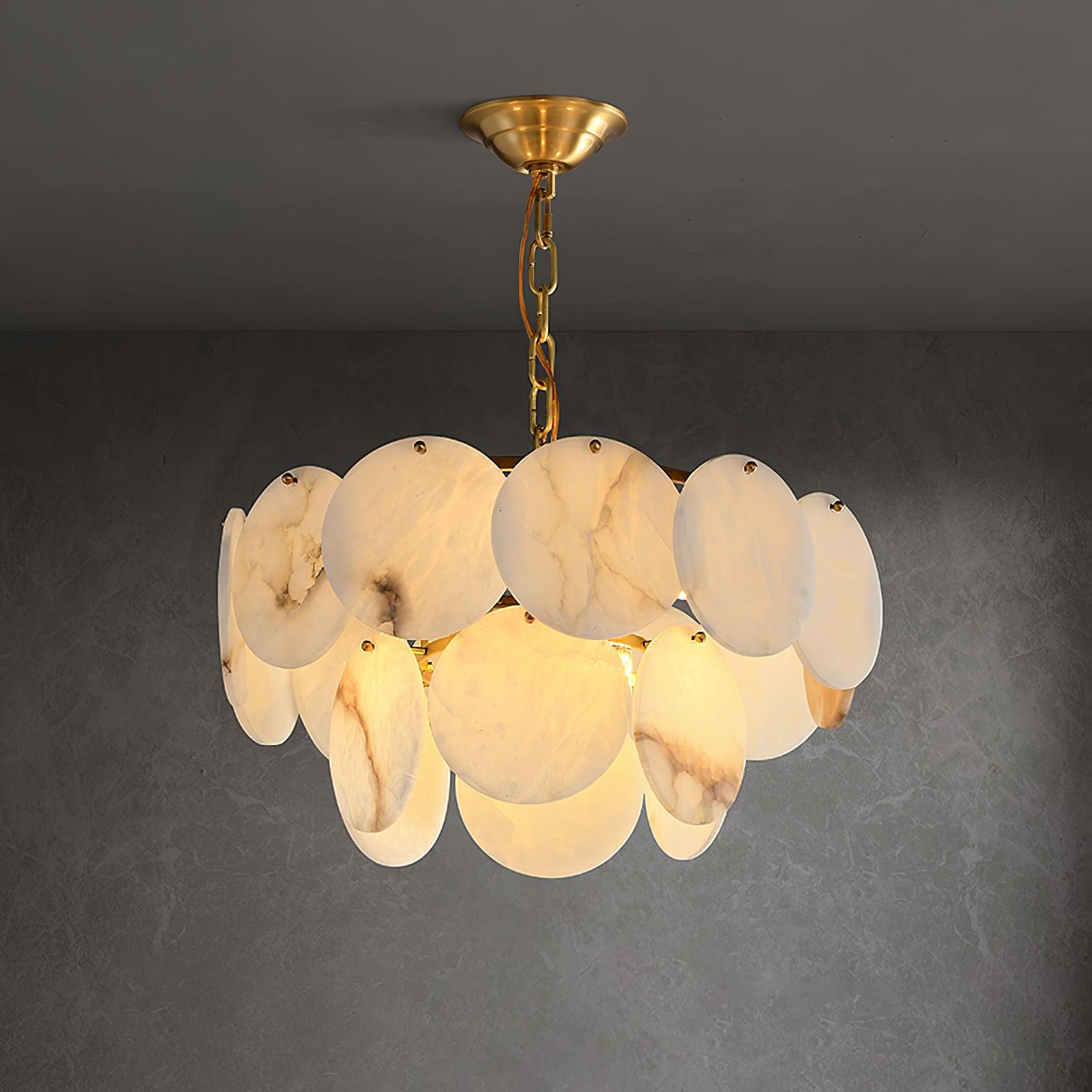 Corvyn Alabaster Chandelier-Neutral Decor