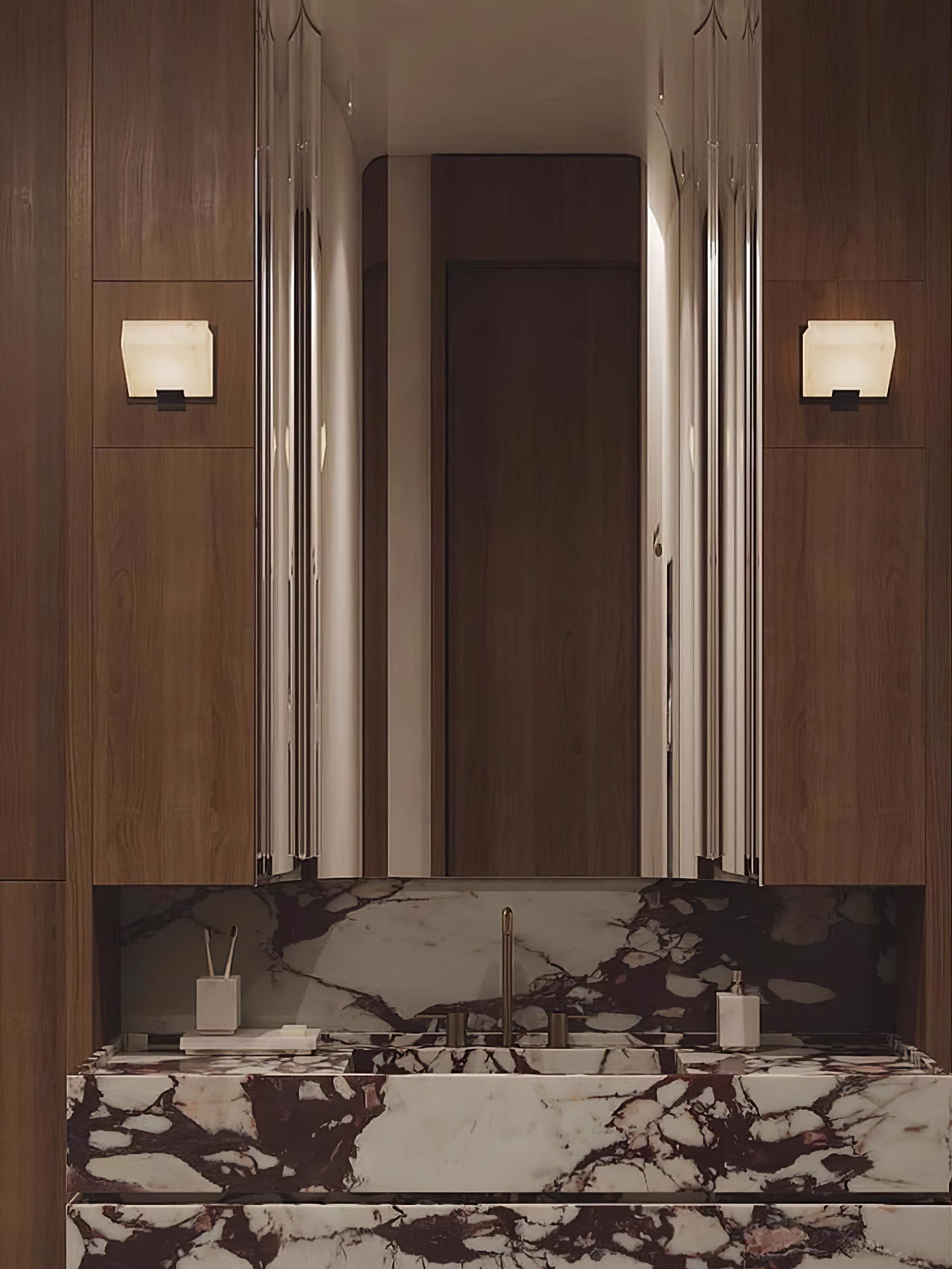 Petra Alabaster Wall Light-Neutral Decor