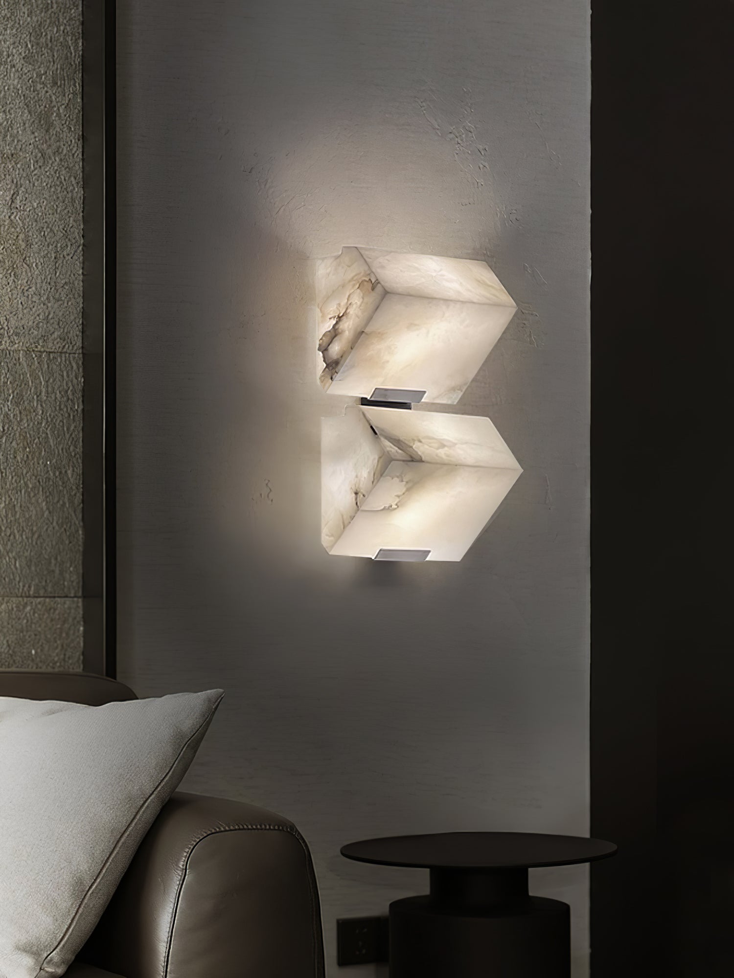 Petra Alabaster Wall Light-Neutral Decor