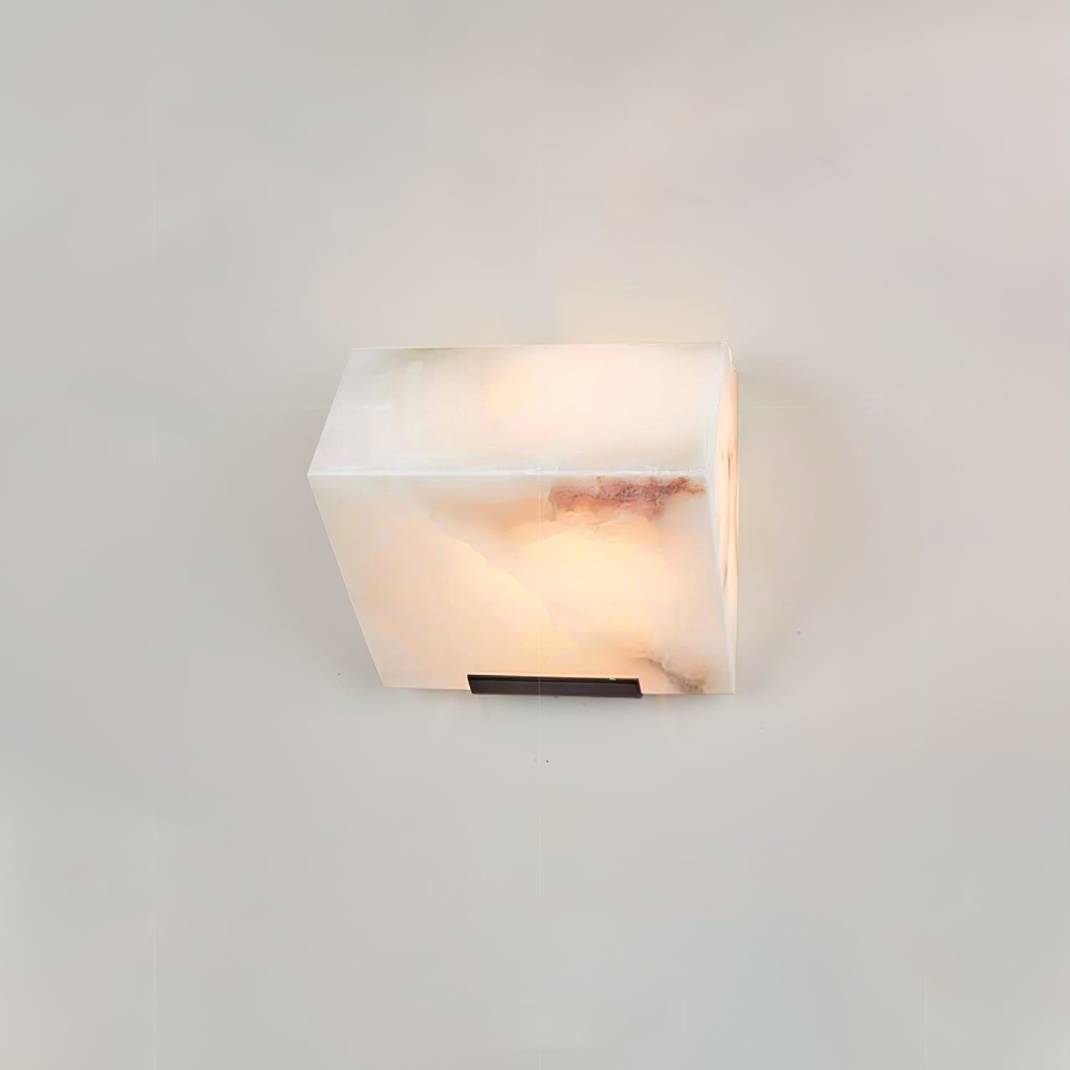 Zaren Alabaster Wall Lamp Sculptural Cubes-Neutral Decor
