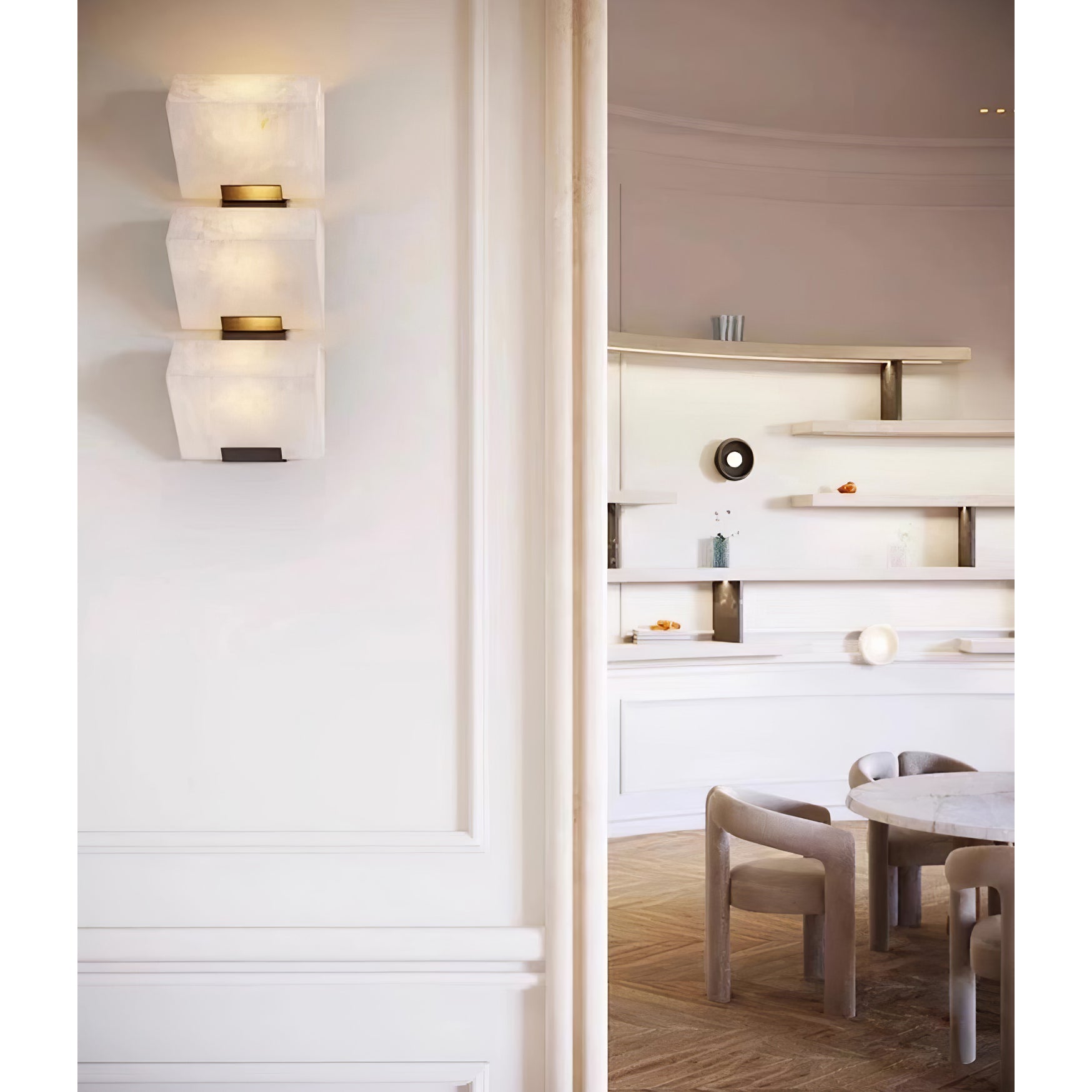 Qvistuvyn  Metal Alabaster Wall Lamp