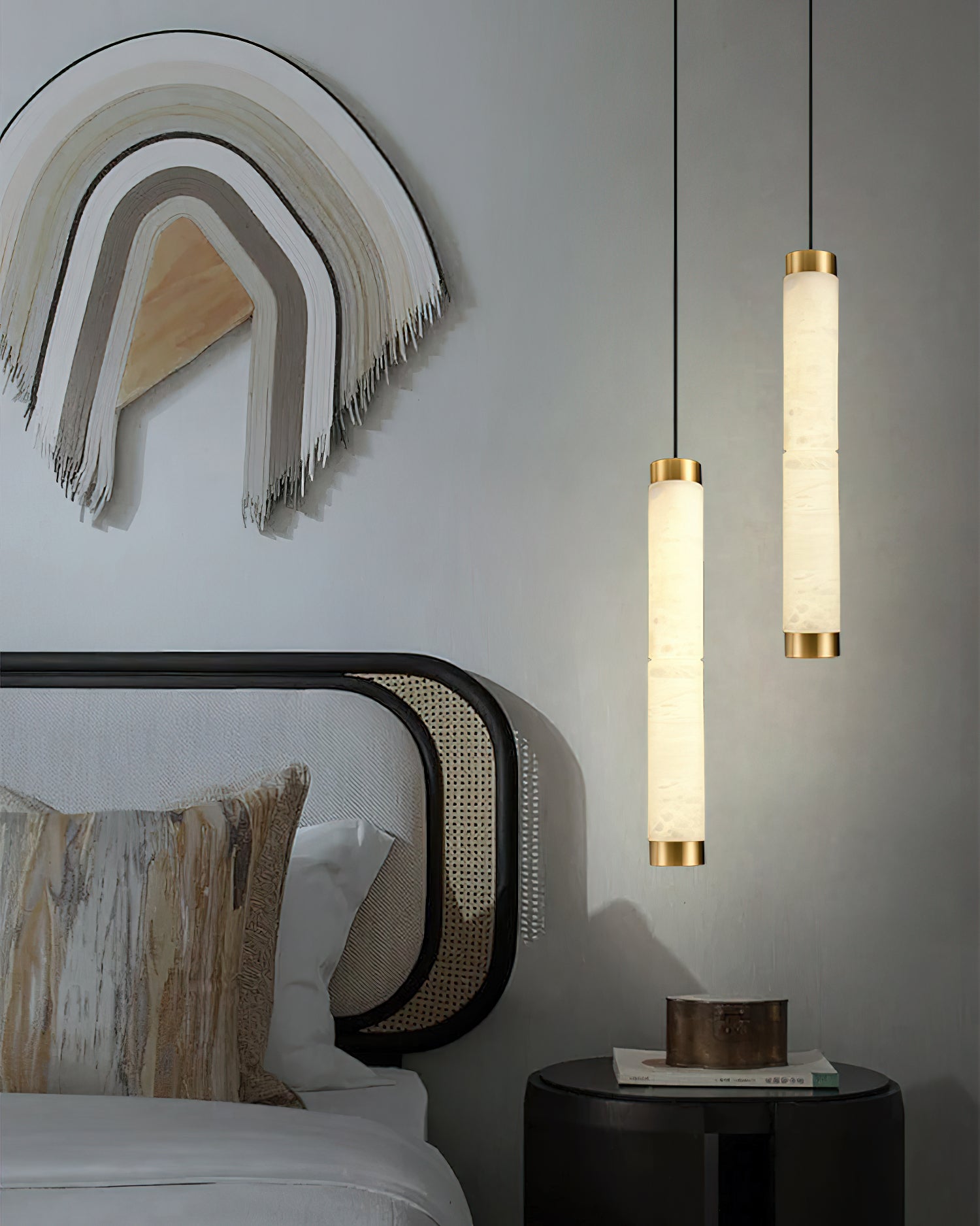 Plotuvyi Modern Strip Alabaster Pendant Light