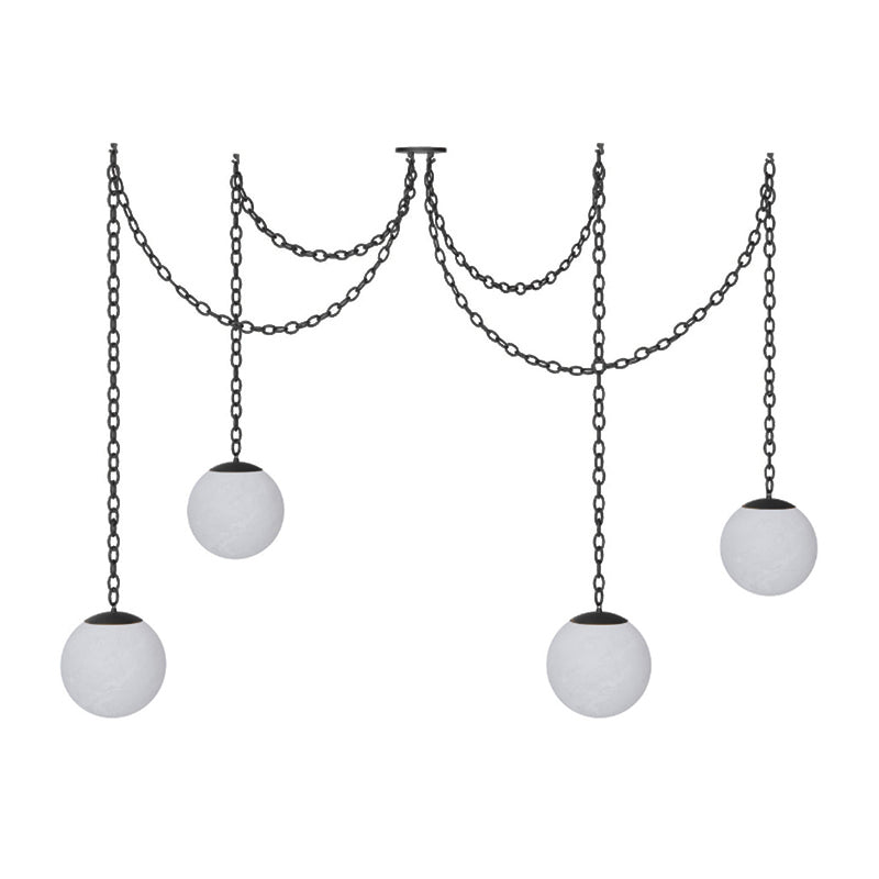 Full view of the 1-head single drop pendant lamp.