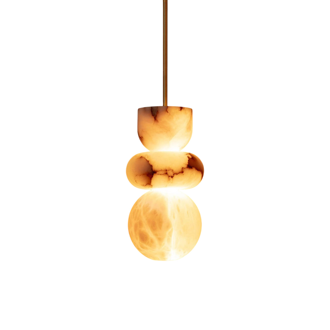 Lirex Modern Totem Alabaster Pendant Light-Neutral Decor
