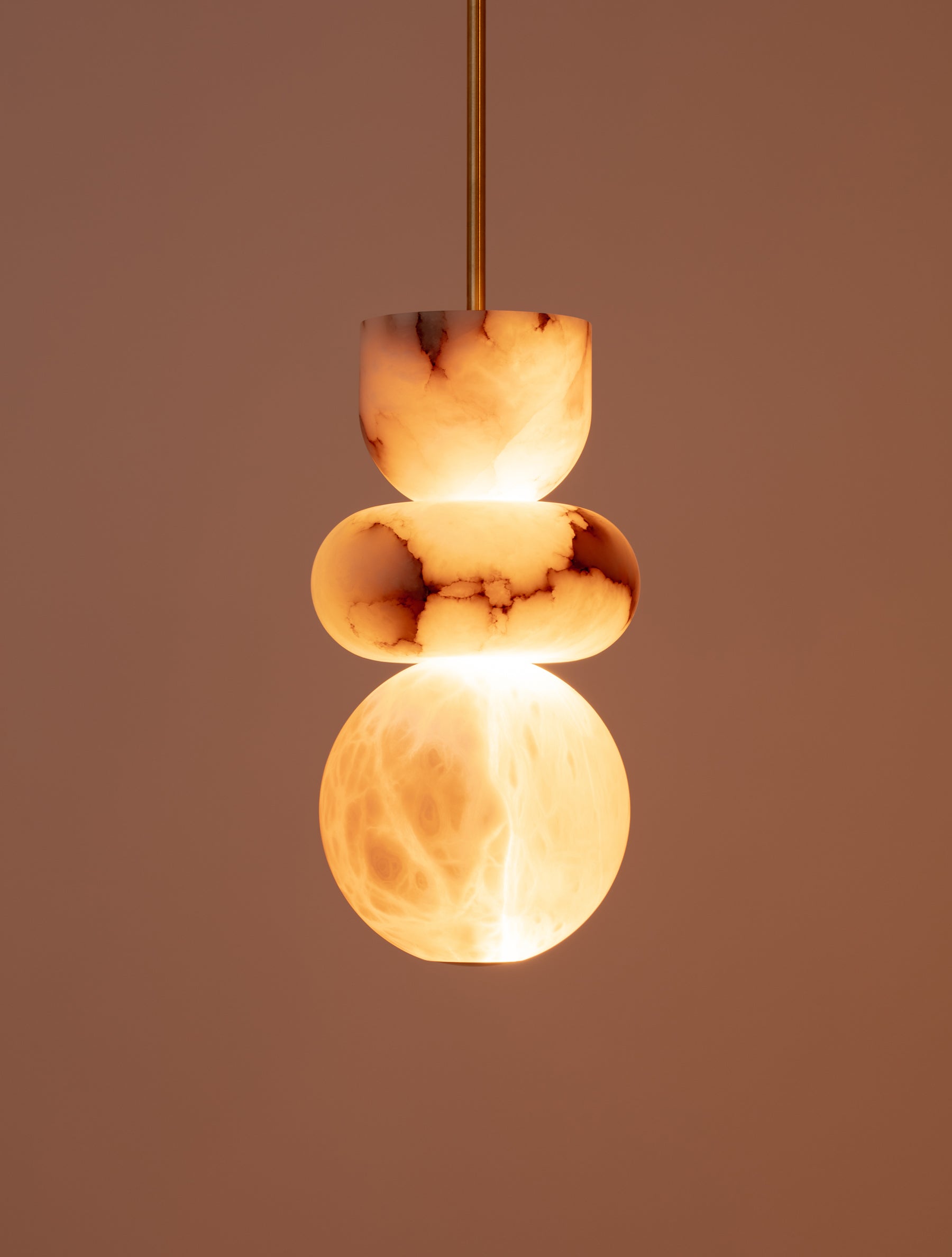 Lirex Modern Totem Alabaster Pendant Light-Neutral Decor