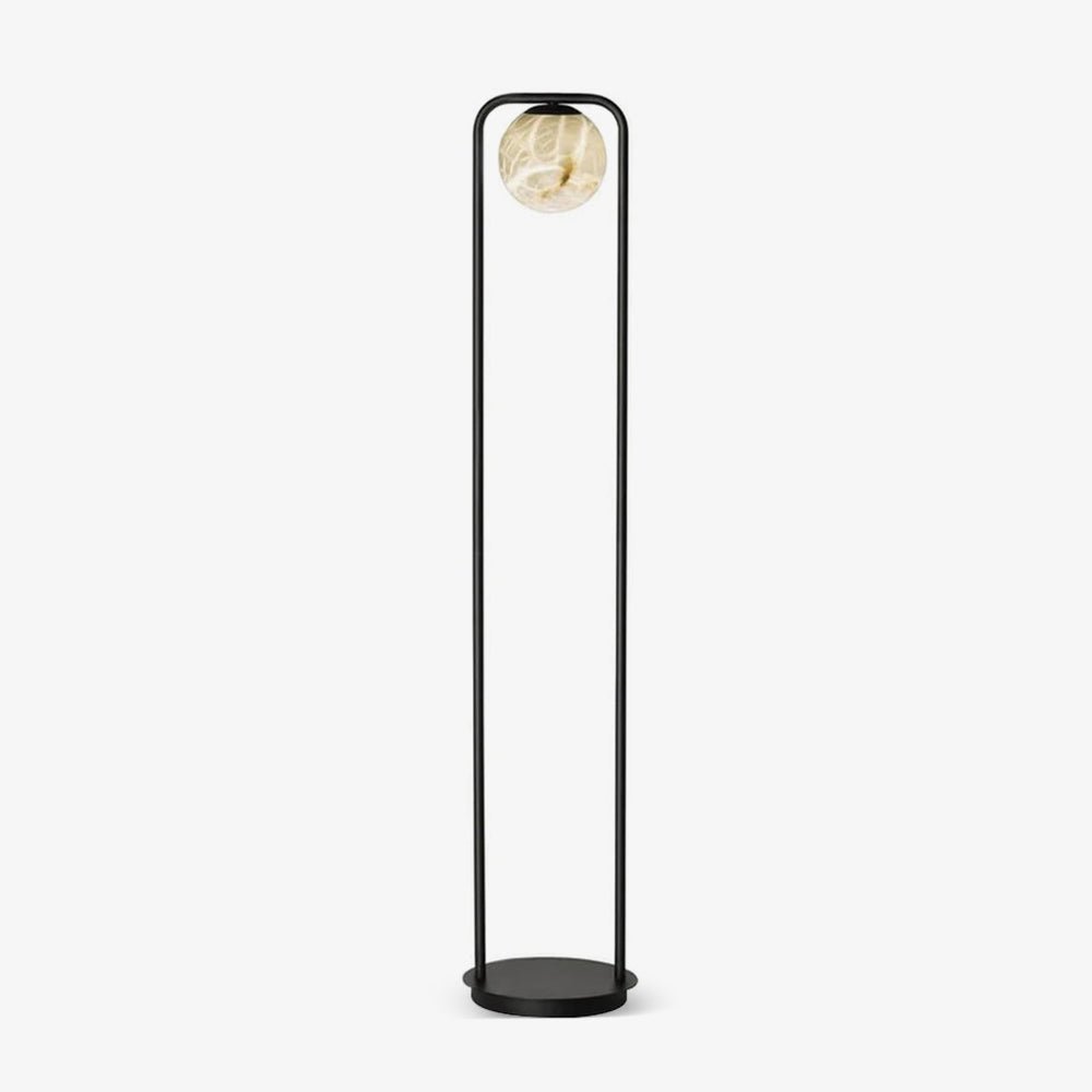 Callista Minimalist Alabaster Floor Lamp-Neutral Decor
