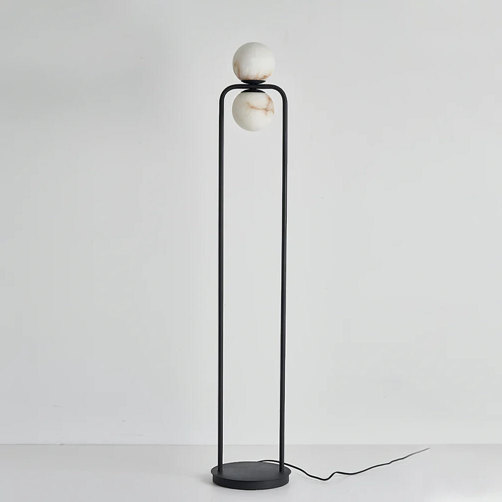 Callista Minimalist Alabaster Floor Lamp-Neutral Decor
