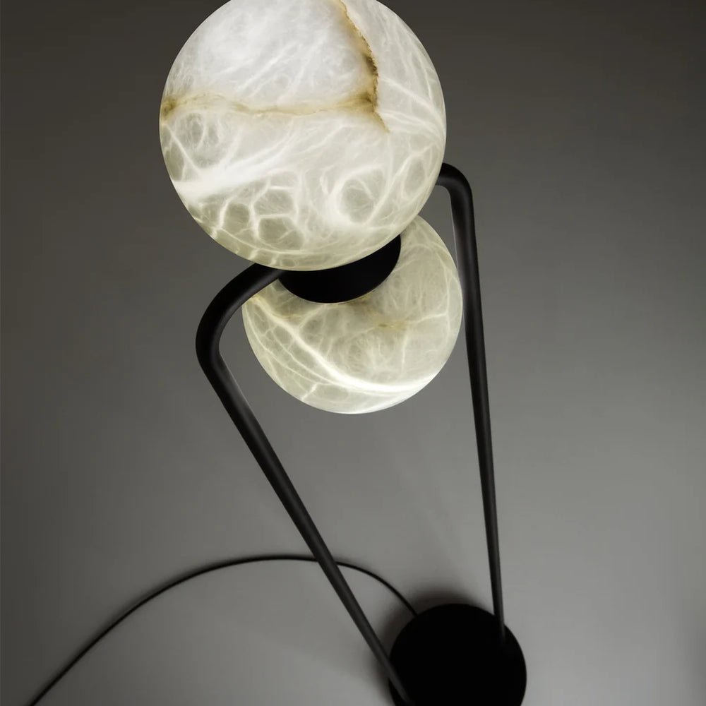 Callista Minimalist Alabaster Floor Lamp-Neutral Decor