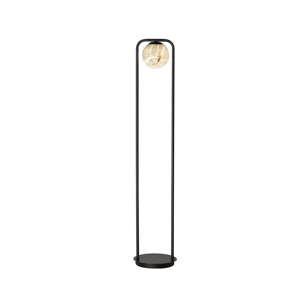 Callista Minimalist Alabaster Floor Lamp-Neutral Decor