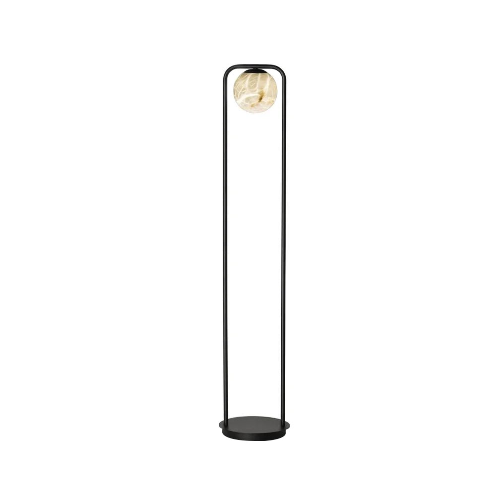Callista Minimalist Alabaster Floor Lamp-Neutral Decor
