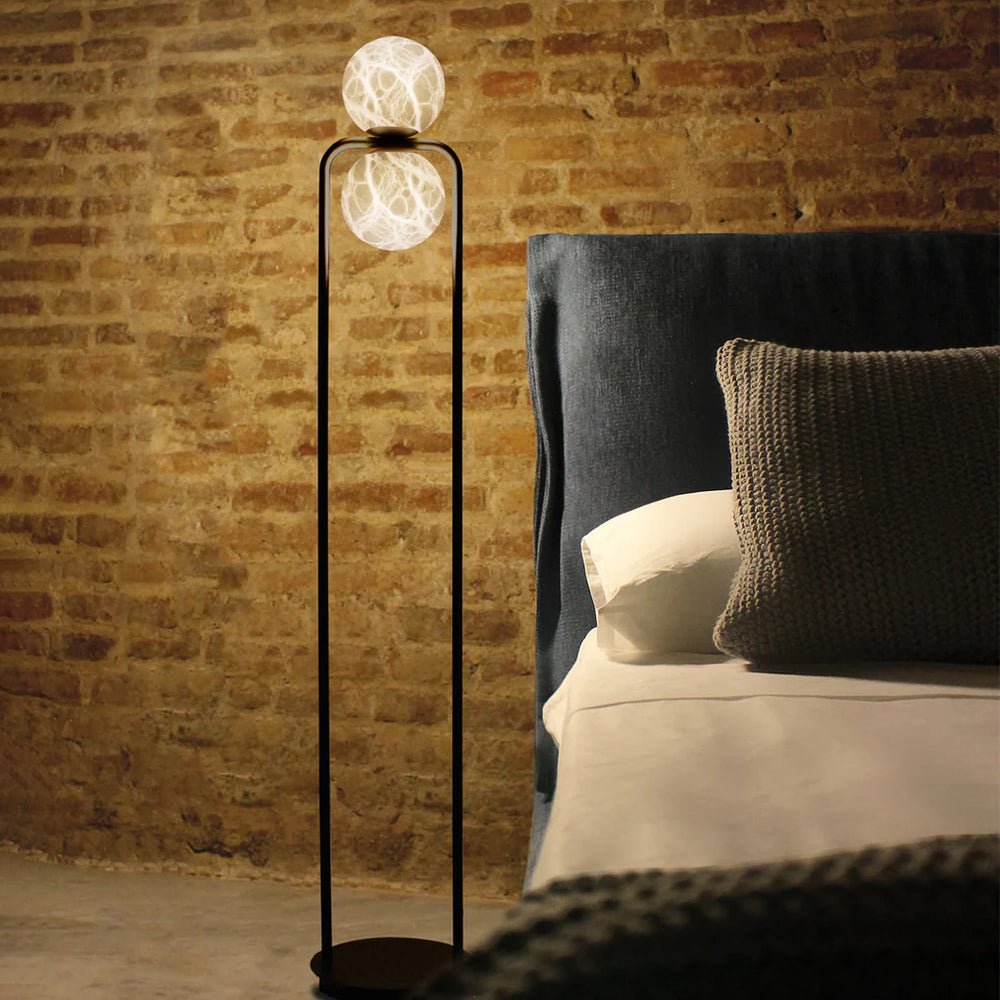 Callista Minimalist Alabaster Floor Lamp-Neutral Decor