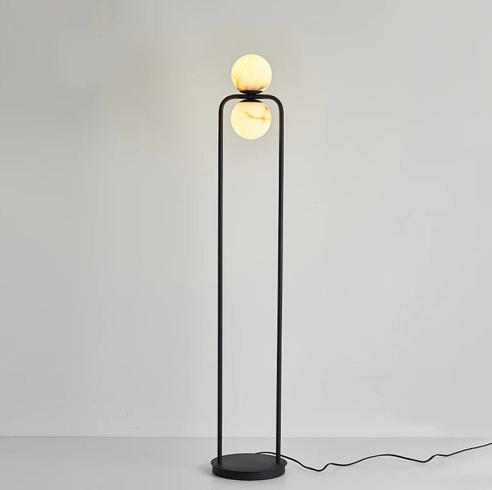 Callista Minimalist Alabaster Floor Lamp-Neutral Decor