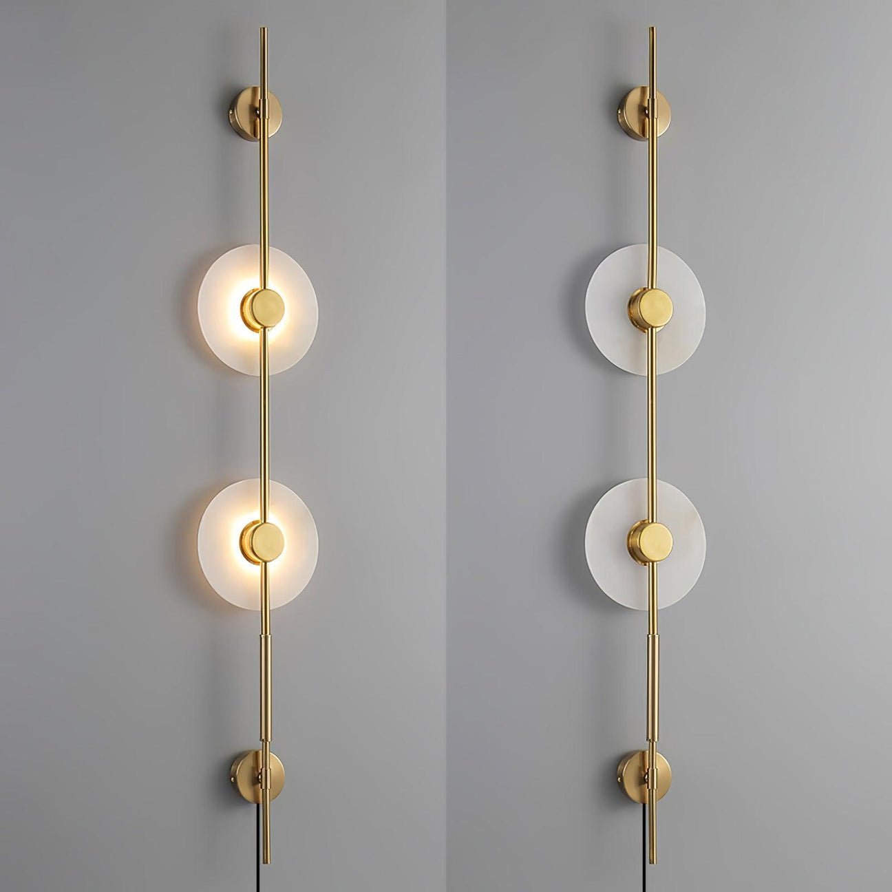 Edria Minimalist Alabaster Wall Light-Neutral Decor