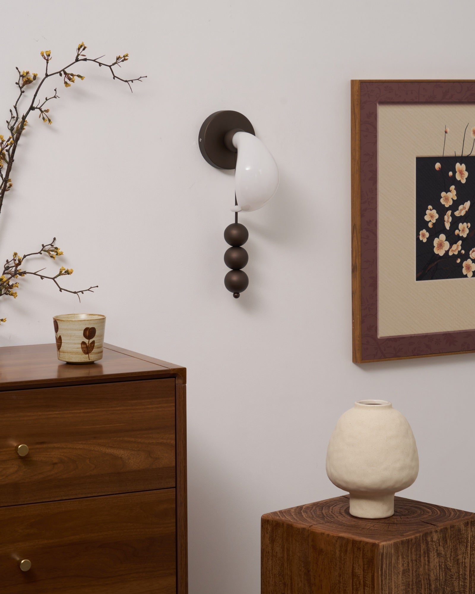 Viphaor Premium Elegance Art Glass Wall Light-Neutral Decor