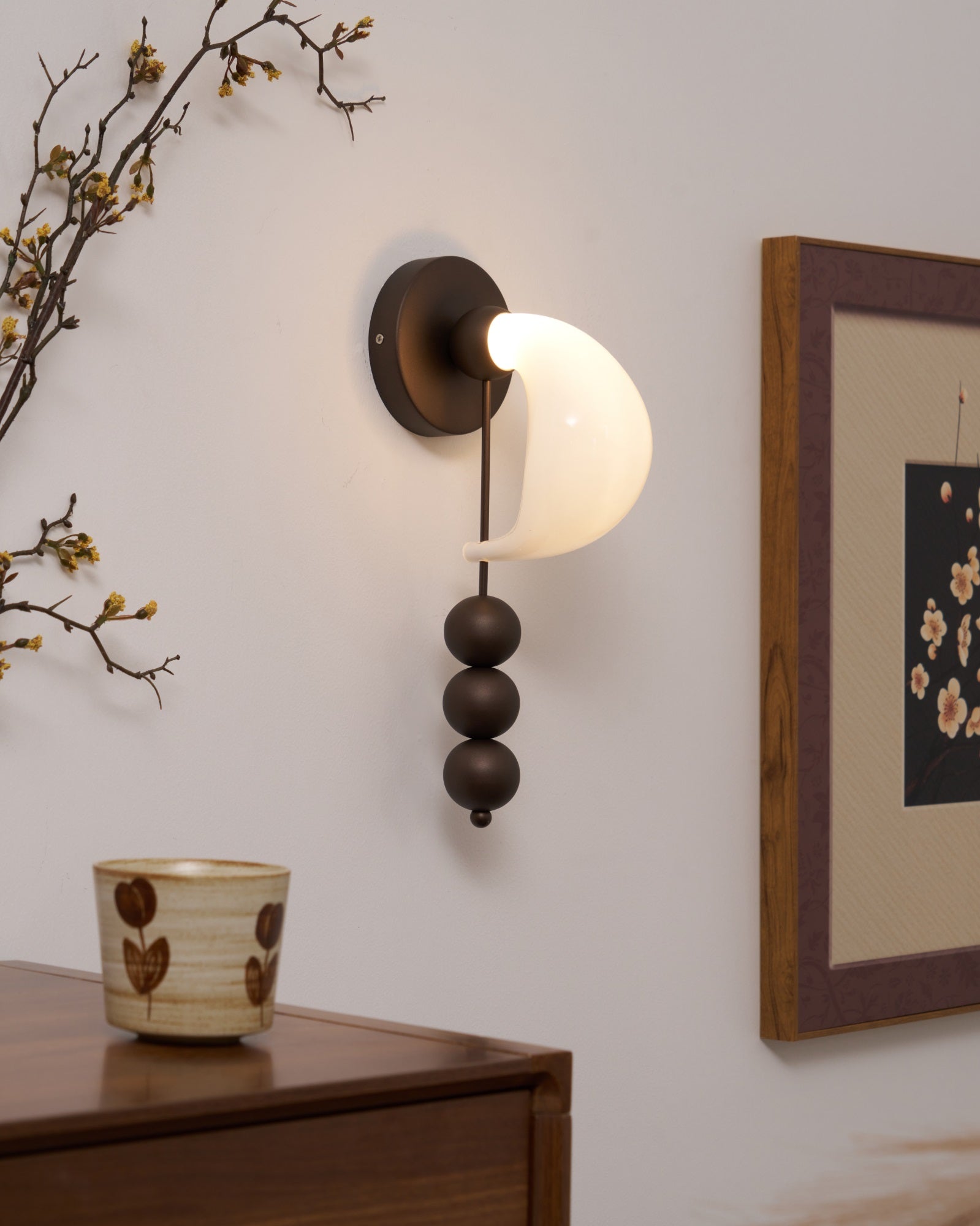 Viphaor Premium Elegance Art Glass Wall Light-Neutral Decor
