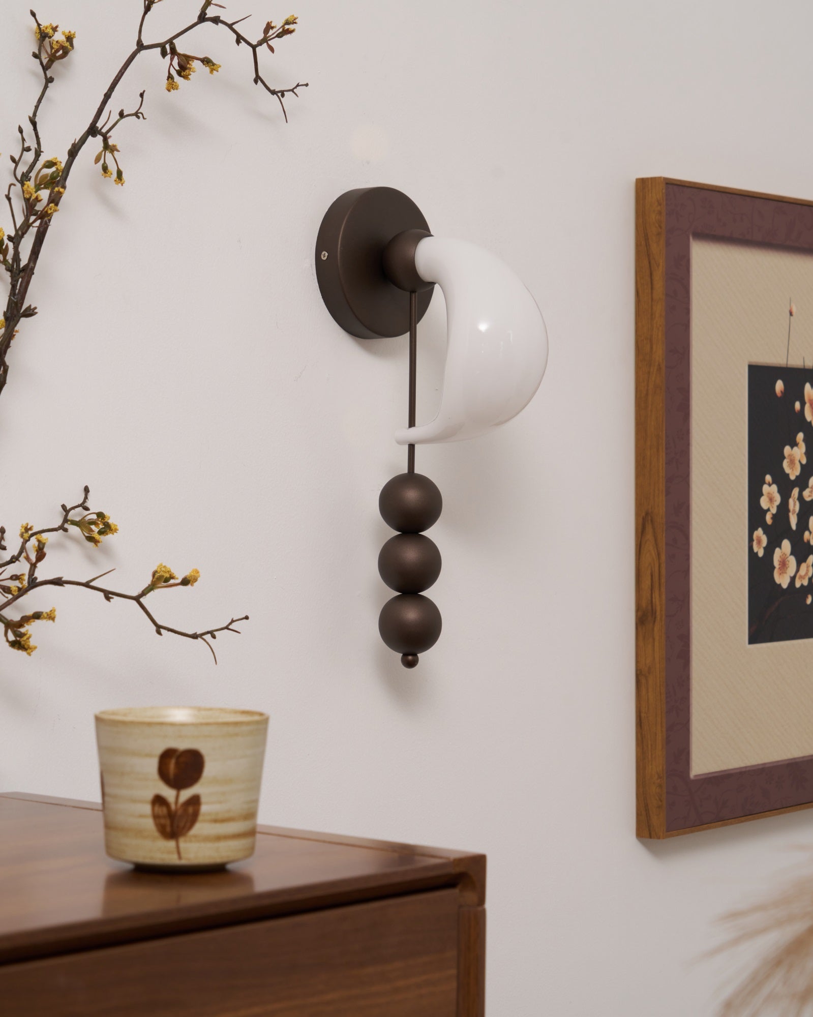 Viphaor Premium Elegance Art Glass Wall Light-Neutral Decor