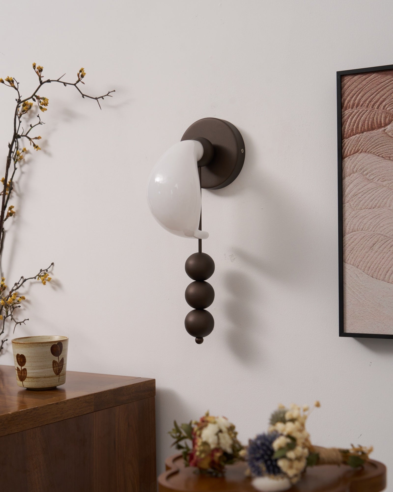 Viphaor Premium Elegance Art Glass Wall Light-Neutral Decor