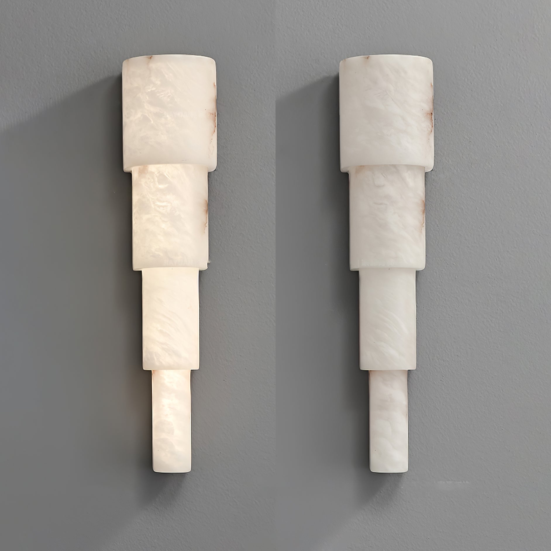 Raya Alabaster Wall Light-Neutral Decor