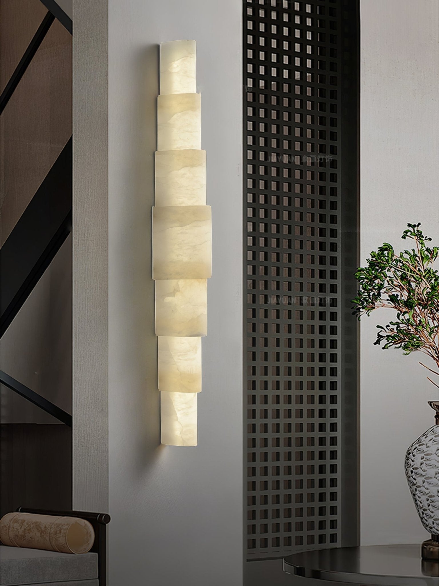 Raya Alabaster Wall Light-Neutral Decor