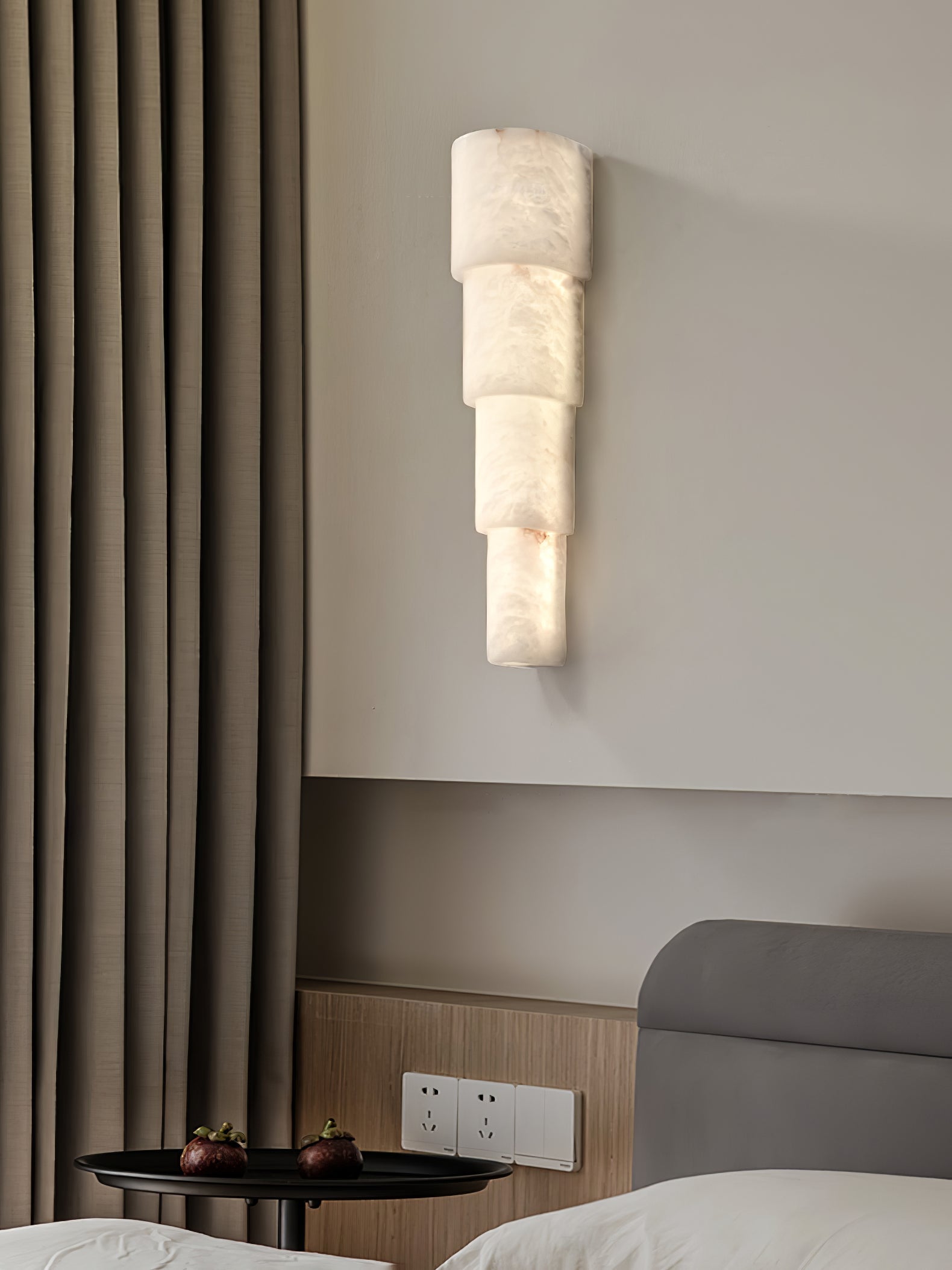 Raya Alabaster Wall Light-Neutral Decor