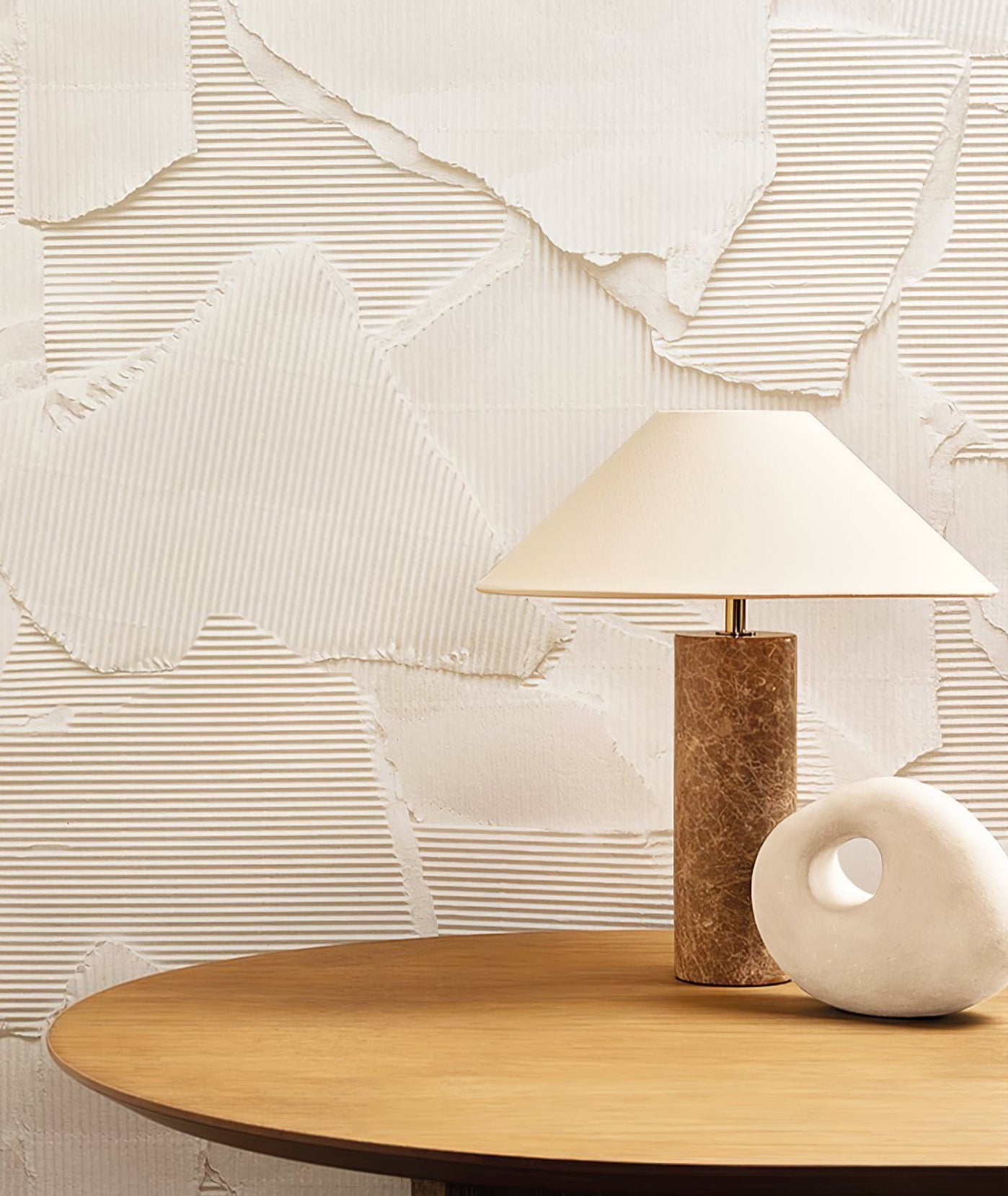Vera Modern Marble Table Lamp-Neutral Decor