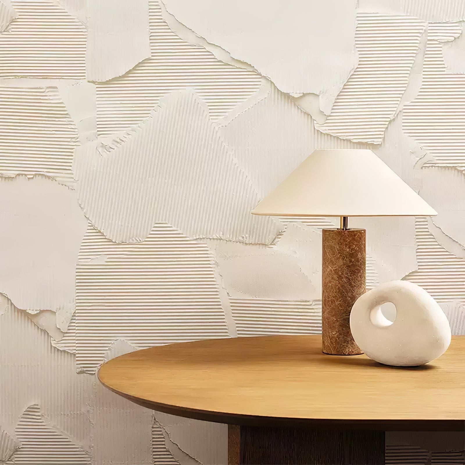 Vera Modern Marble Table Lamp-Neutral Decor