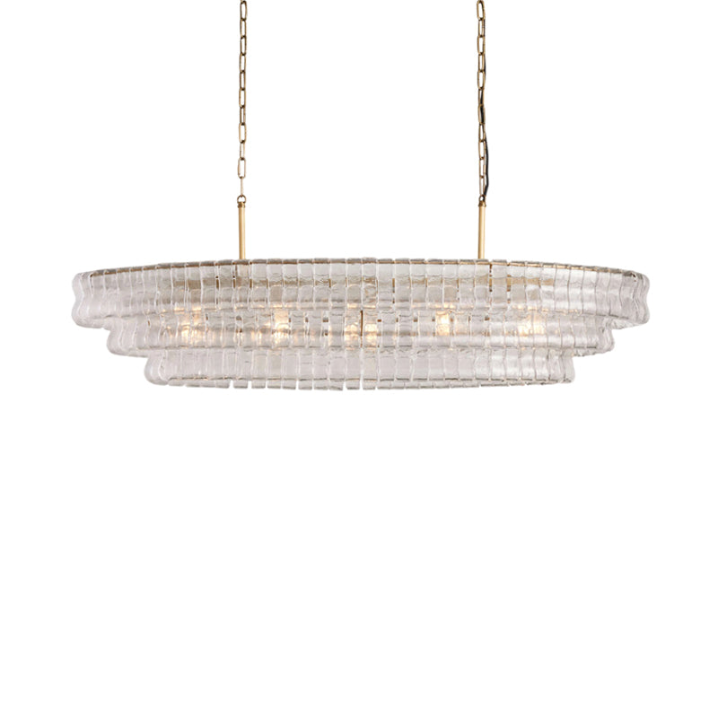The Albano Chandelier as a statement piece in a foyer.