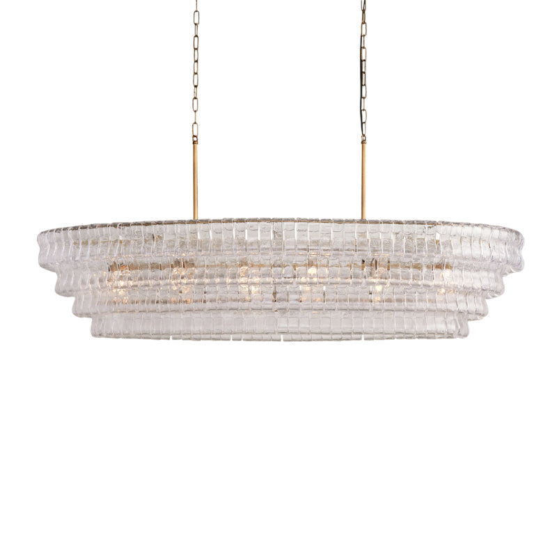 The 120cm Albano Chandelier, ideal for a standard dining table.