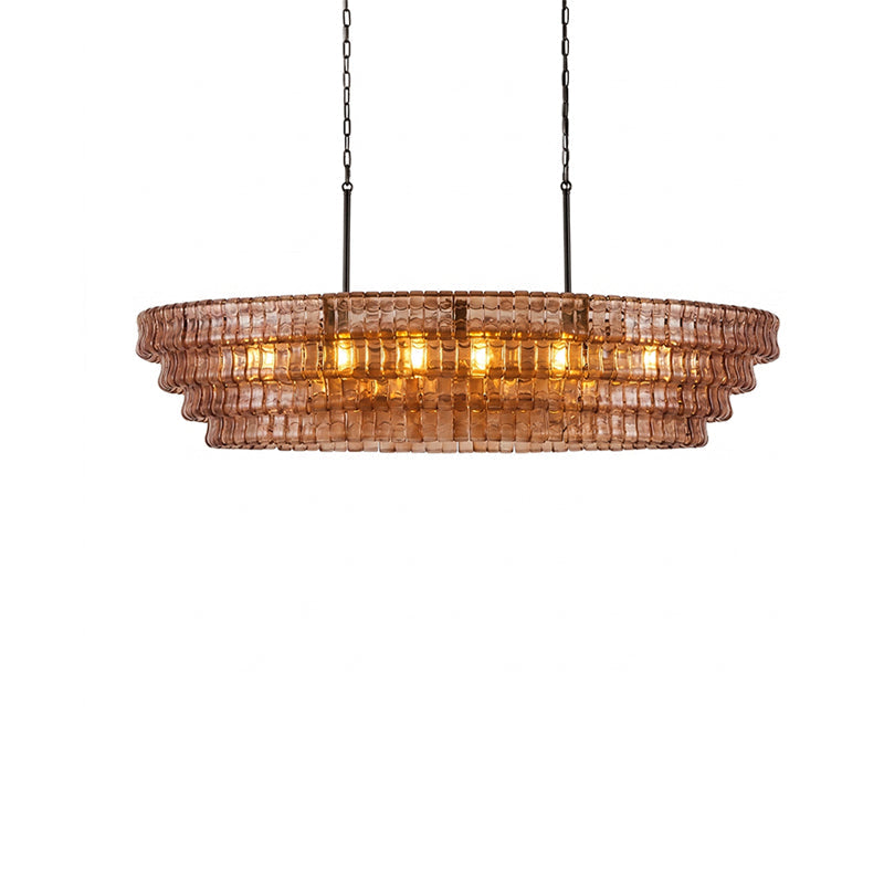 The low-profile 26cm height version of the Albano Chandelier.