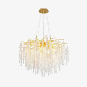 Lustra Chandelier Gold Crystal Branch Elegant-Neutral Decor