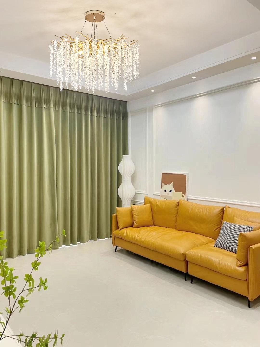 Lustra Chandelier Gold Crystal Branch Elegant-Neutral Decor